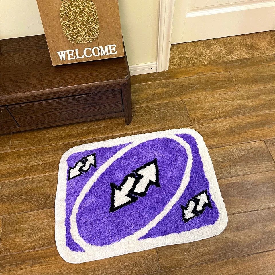 Vintage Purple Reverse Card Rug Size ONE SIZE - 2 Thumbnail