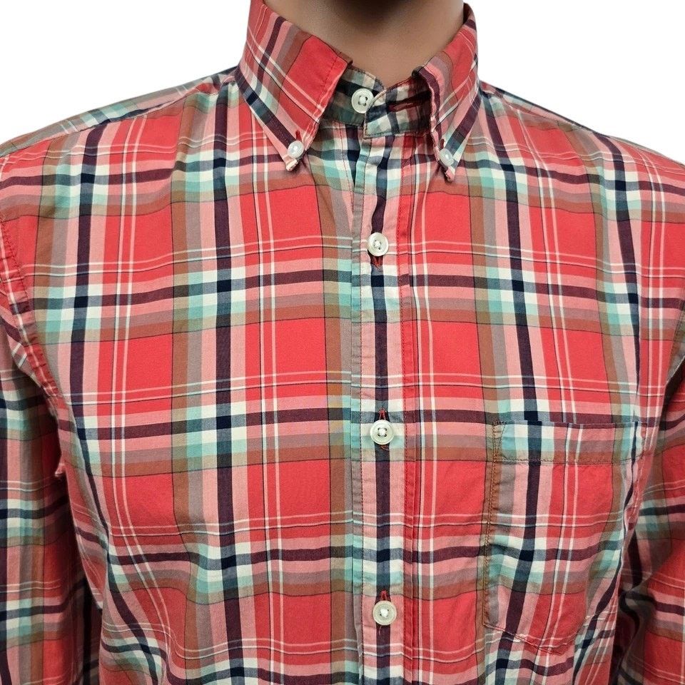 J.Crew J. Crew Lightweight Shirt Men S Plaid Check Button down L/S Size US S / EU 44-46 / 1 - 5 Thumbnail