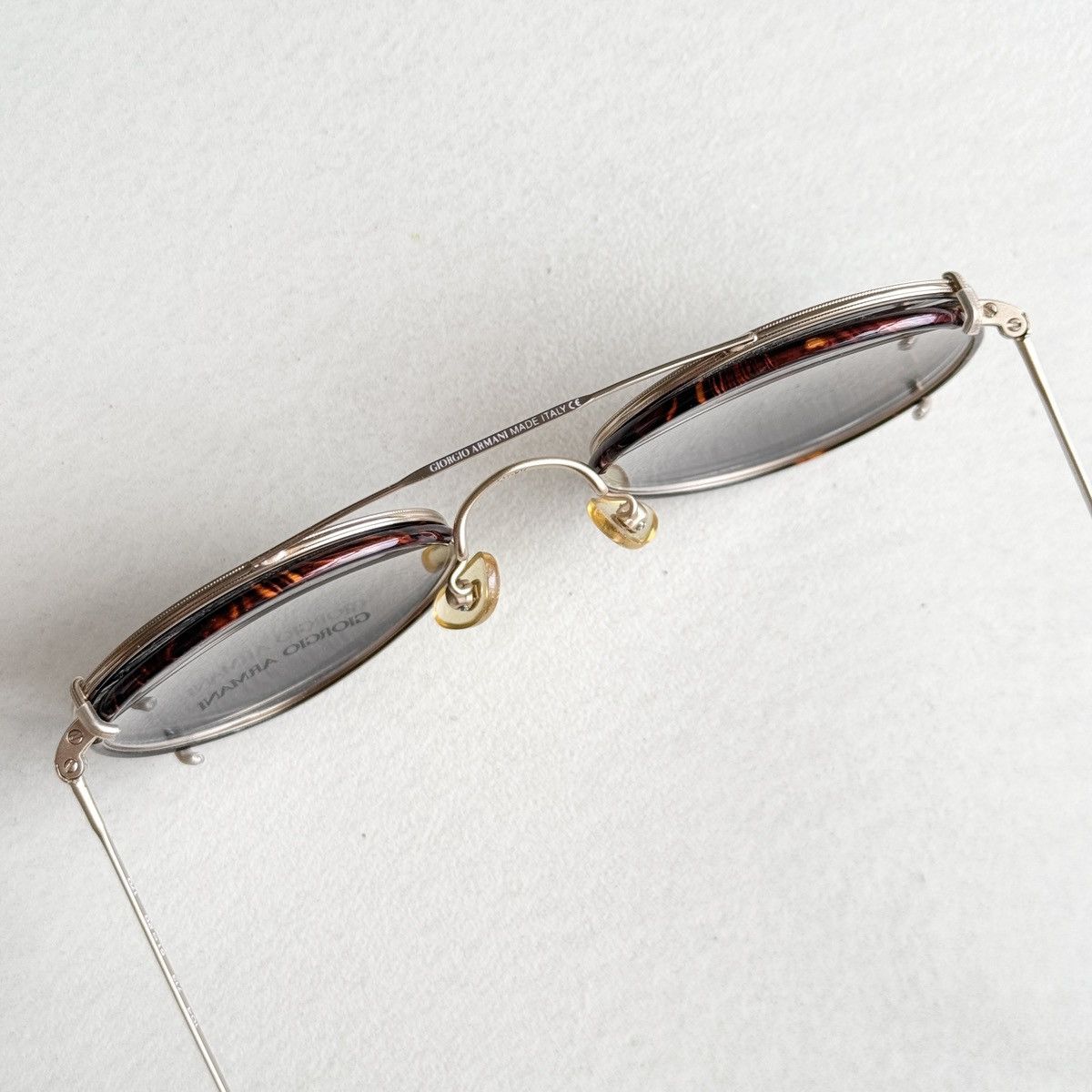 Giorgio Armani Giorgio Armani Vintage Glasses with Clip-on Sunglasses Size ONE SIZE - 13 Thumbnail