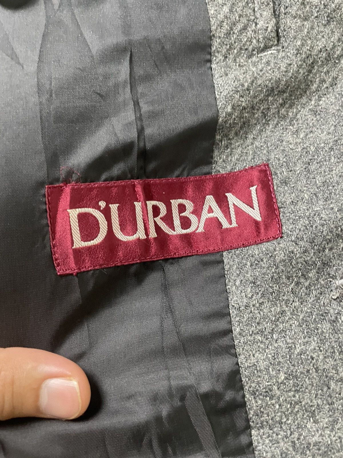 Japanese Brand Vintage D’Urban Double Breasted Wool Trench Coat (180) Size US XXS / EU 40 - 8 Thumbnail