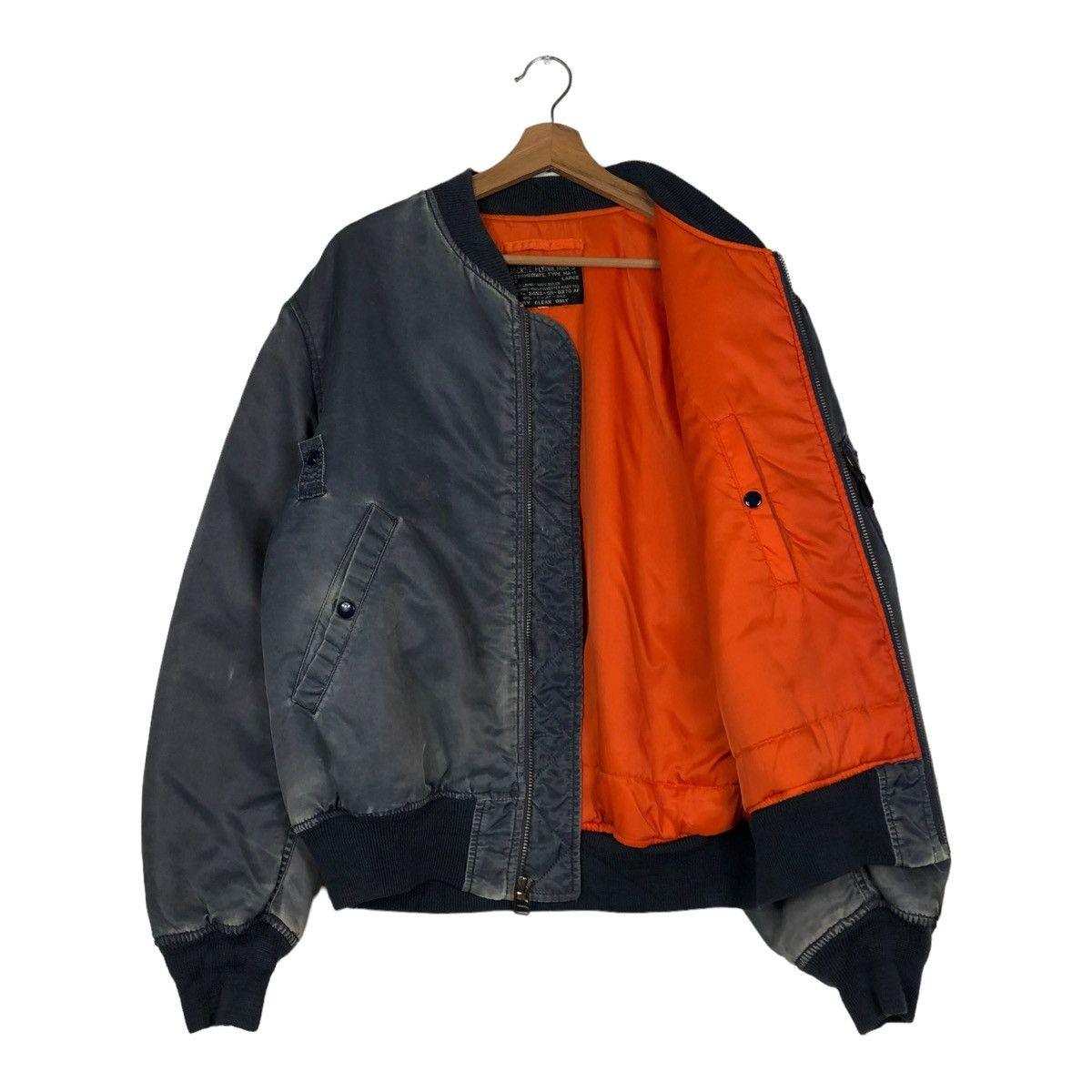 Vintage 🔥VINTAGE MA-1 BOMBER JACKET U.S. AIR FORCE RIOT RIOT ARMY Size US L / EU 52-54 / 3 - 11 Thumbnail