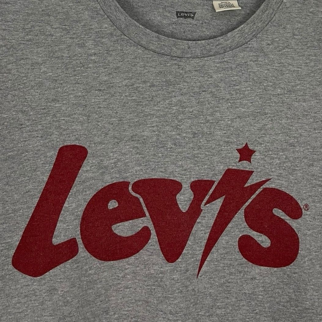 Levi's Levi's Grey & Red Short Sleeve Logo Graphic Tee Size S / US 4 / IT 40 - 2 Thumbnail