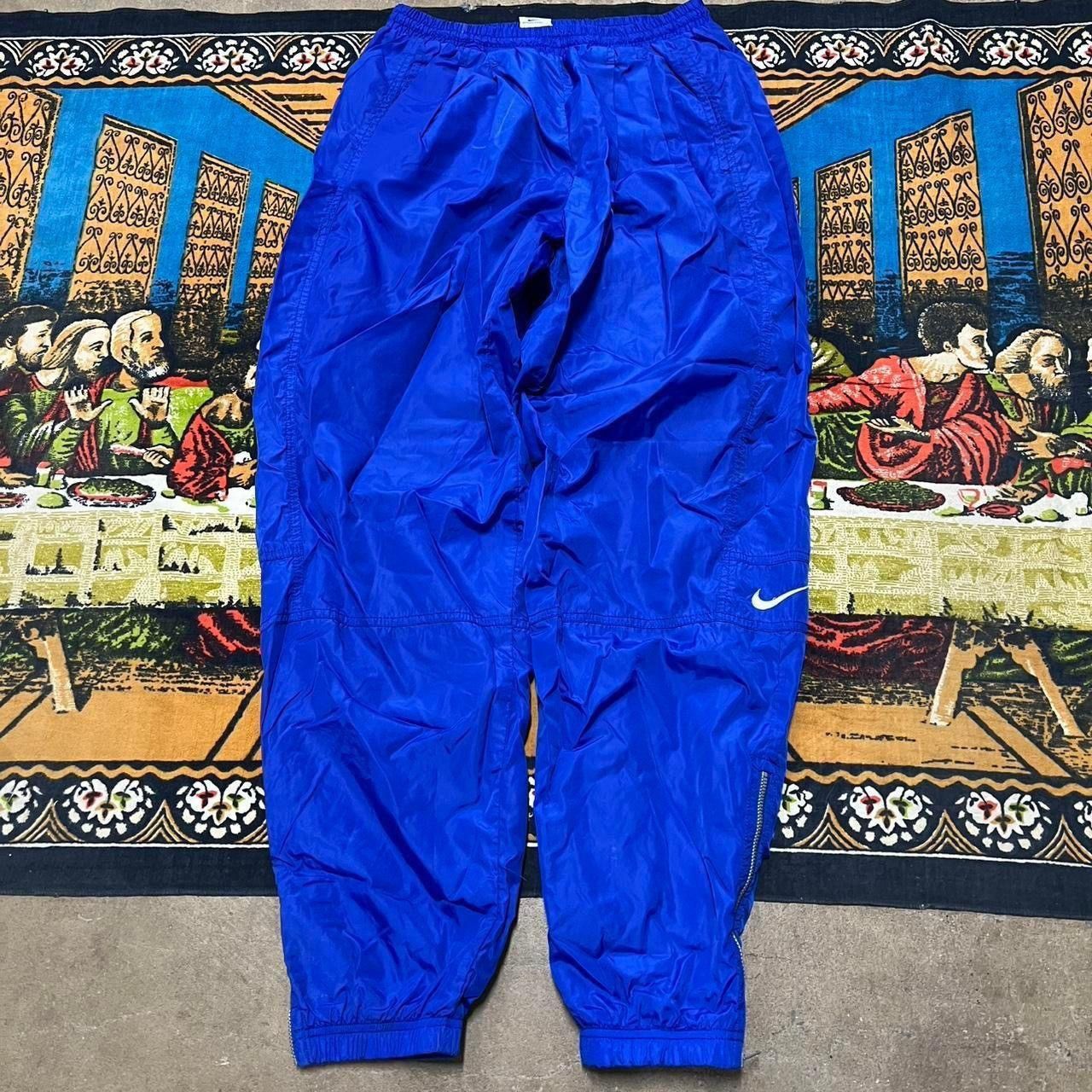 Nike Nike blue track pants size medium baggy nylon y2k sportswear Size US 32 / EU 48 - 4 Thumbnail