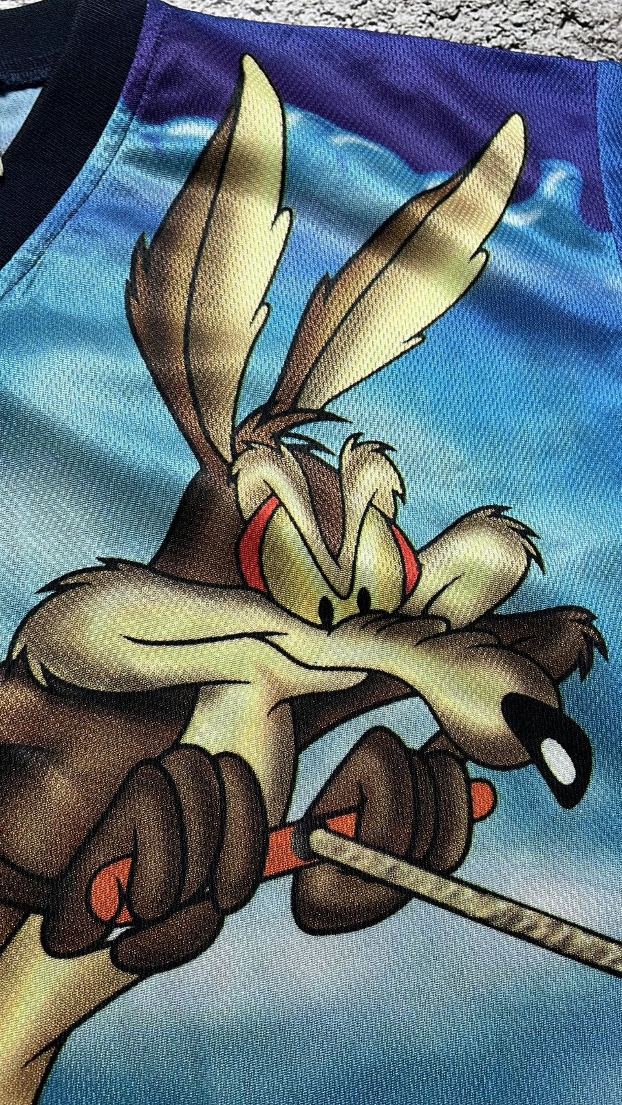 Warner Bros 1999 Looney Tunes tune on extreme summer surf coyote t shirt Size US L / EU 52-54 / 3 - 6 Thumbnail
