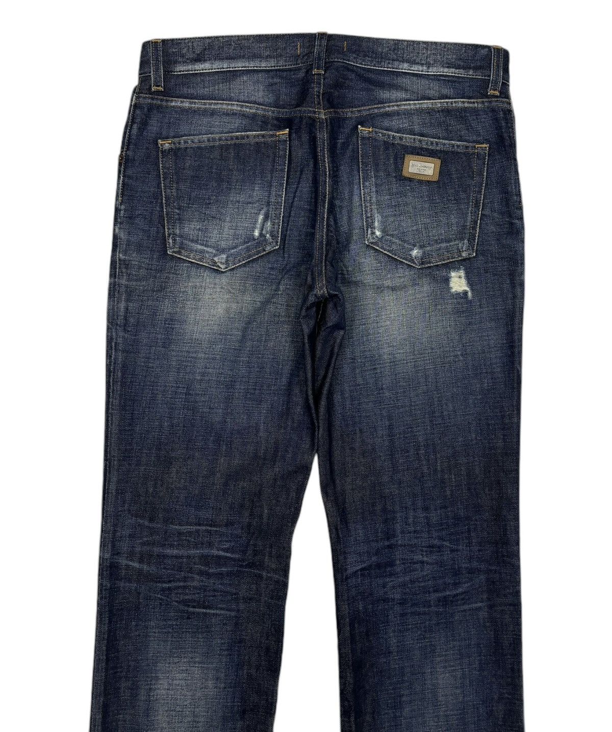 Dolce & Gabbana 🔥DOLCE & GABBANA BLUE DISTRESSED DENIM JEANS Size US 34 / EU 50 - 4 Thumbnail