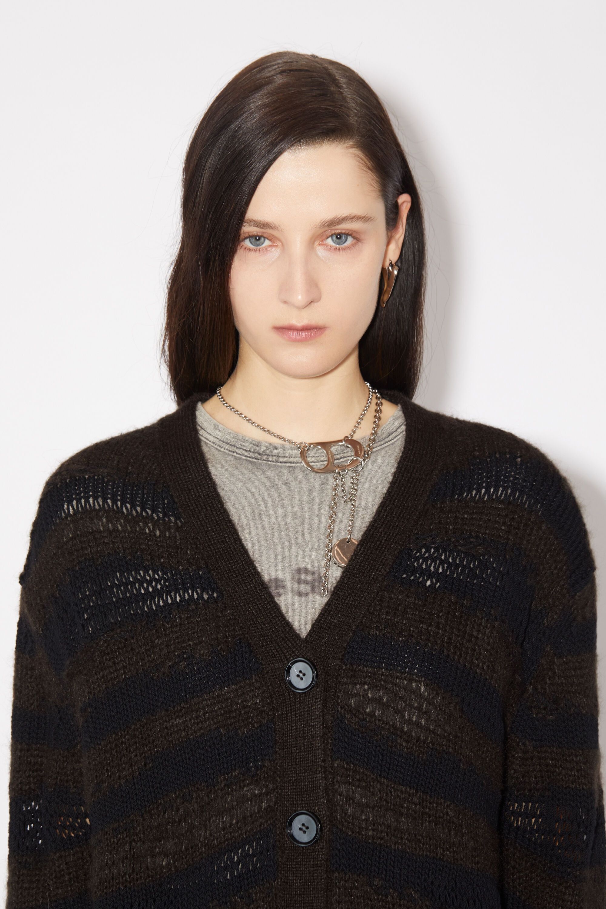 Acne Studios Acne Studios Distressed stripe cardigan Size M / US 6-8 / IT 42-44 - 6 Thumbnail