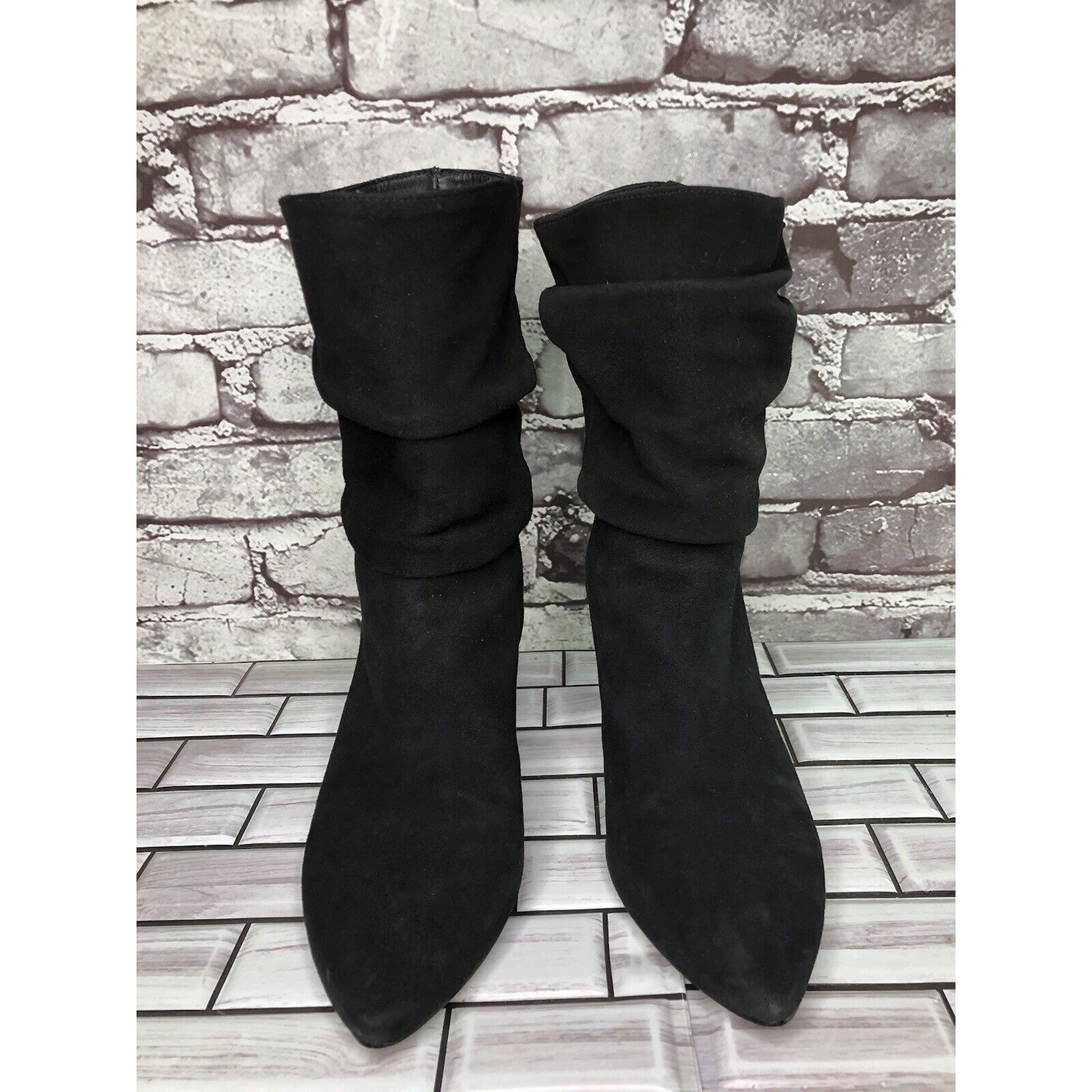 Other Botkier Skylar Black Suede Leather Pointed Heel Booties Wome Size US 8 / IT 38 - 13 Thumbnail