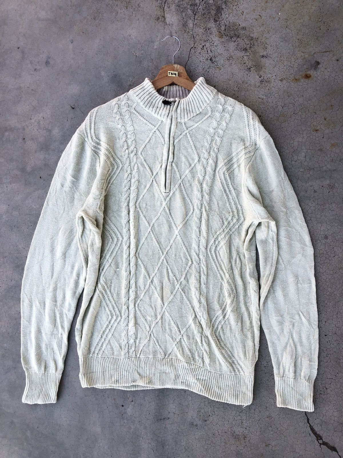 Aran Isles Knitwear × Japanese Brand Japanesebrand Pureknit Jumper/Memeri Knitting Pattern Size US M / EU 48-50 / 2 - 1 Thumbnail