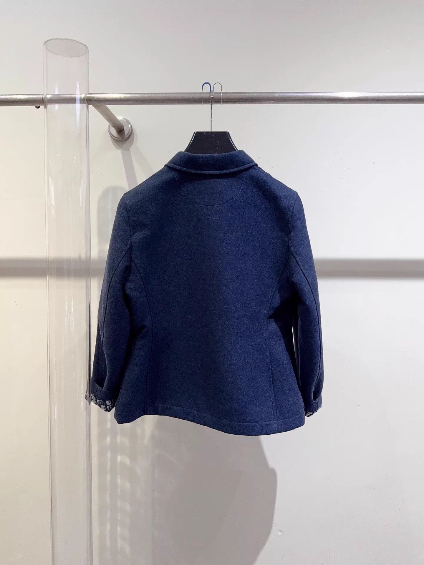 Dior Dior New Navy Blue All Over Logo Jacket F40 Size M / US 6-8 / IT 42-44 - 4 Thumbnail
