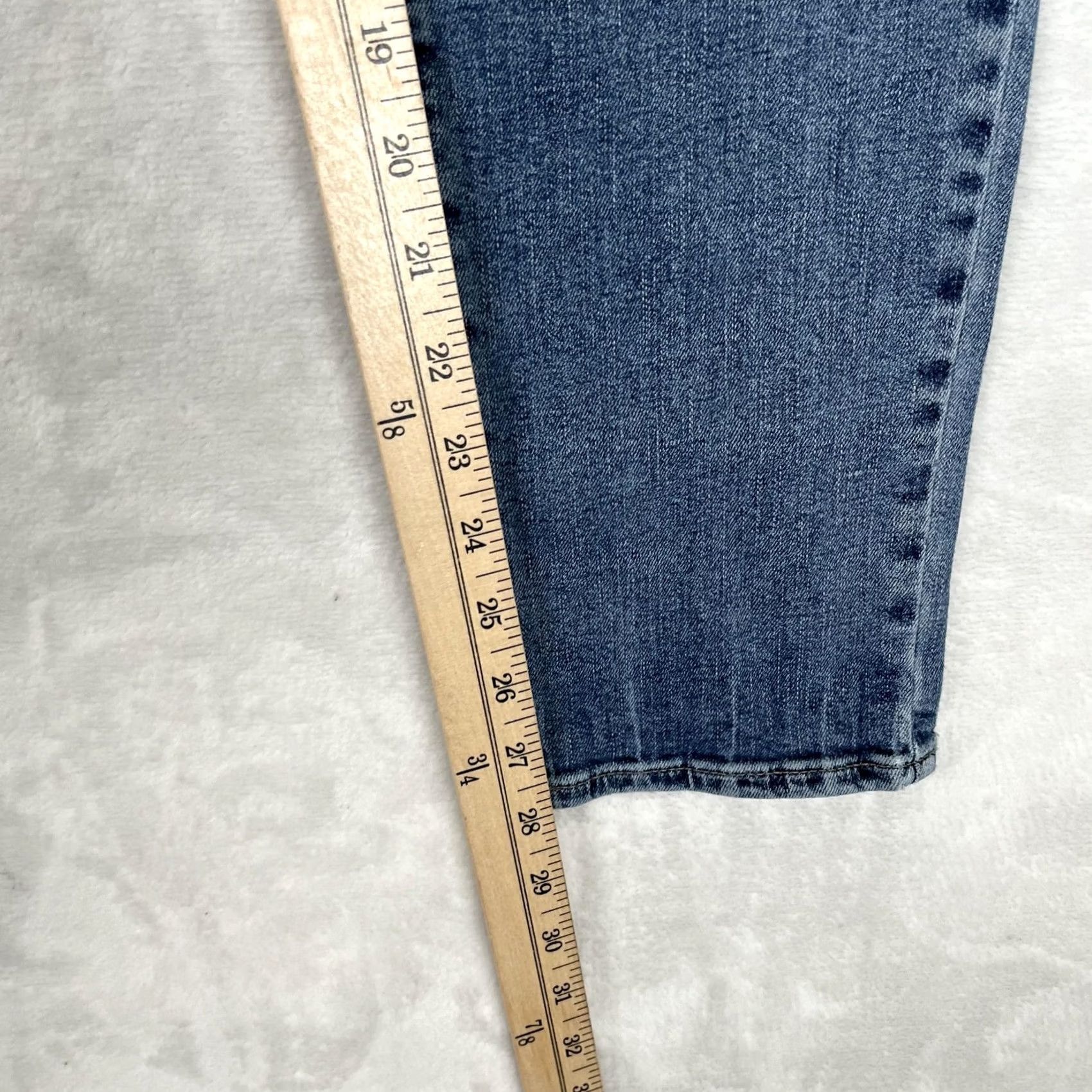 Lucky Brand Lucky Brand Lolita Skinny Jeans Womens 8/29 Medium Blue Wash Denim Slim 5-Pocket Rise Mid | 29in Inseam Size 30" / US 8 / IT 44 - 5 Thumbnail
