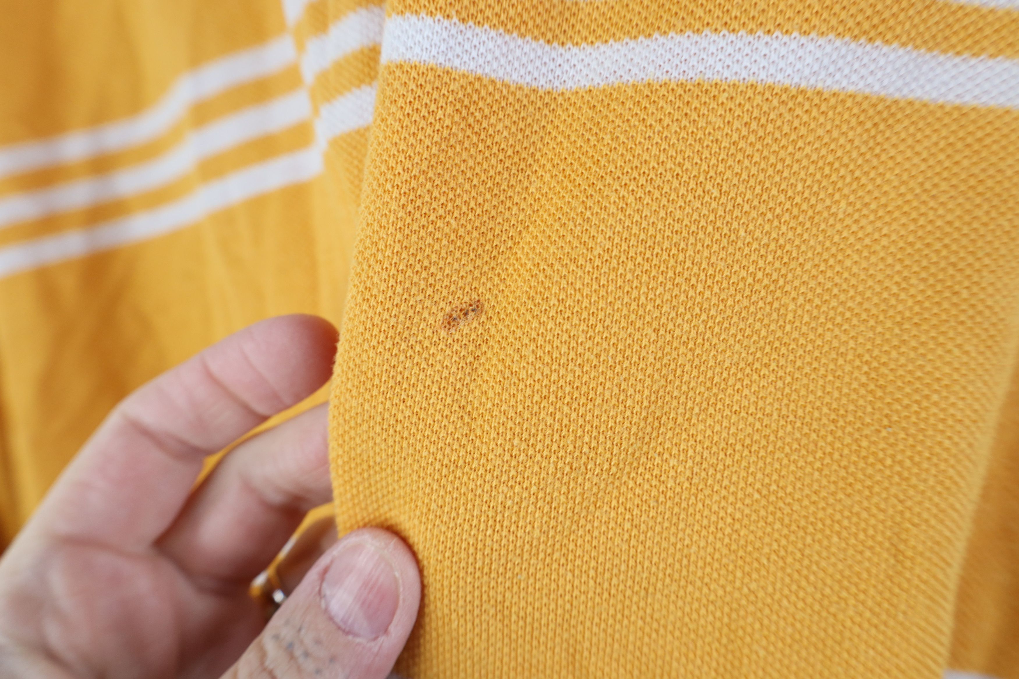 Lacoste Vintage Lacoste Logo Striped Long Sleeve Rugby Polo Shirt Size US XXL / EU 58 / 5 - 10 Thumbnail