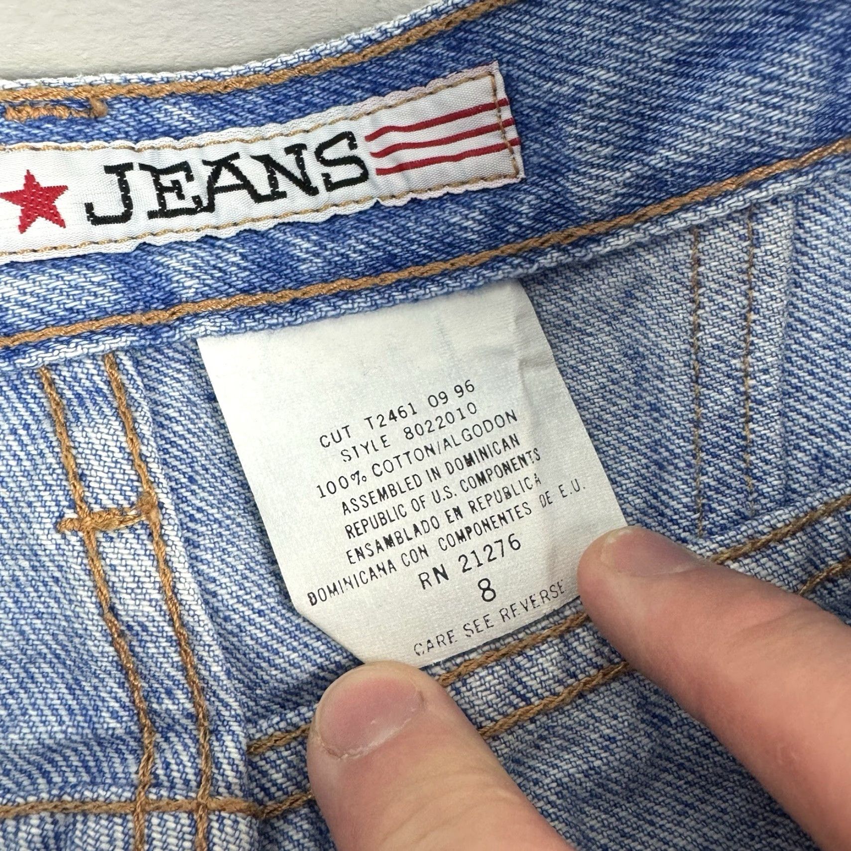 Vintage VINTAGE ZENA Jeans Womens 8 High Rise Mom Blue Hipster 1980s 90s Vintage Style Womens Jeans Size 30" / US 8 / IT 44 - 7 Thumbnail