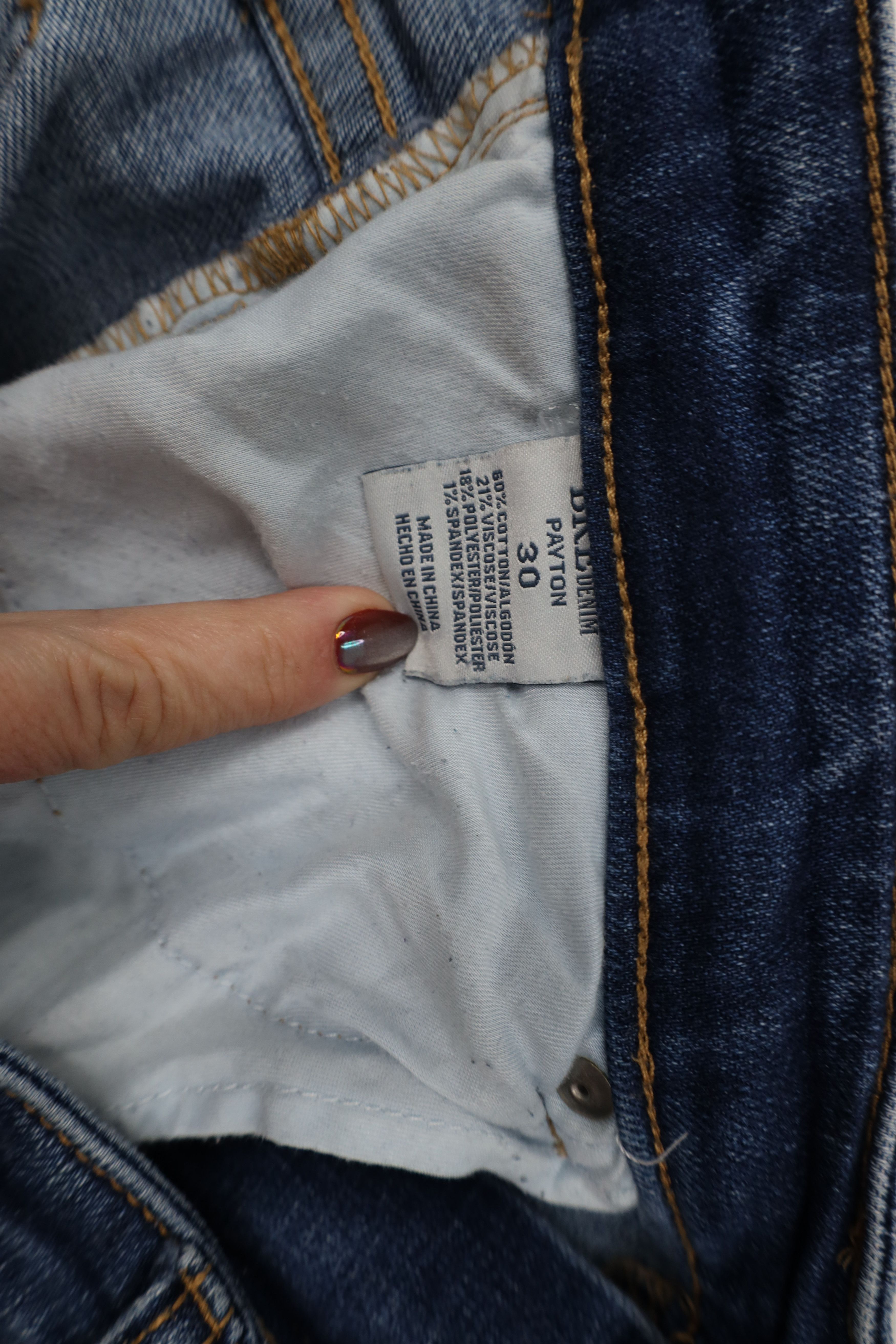 Vintage Buckle BKE Payton Mid Rise Stretch Boot Denim Jeans Blue Size 30" / US 8 / IT 44 - 10 Thumbnail