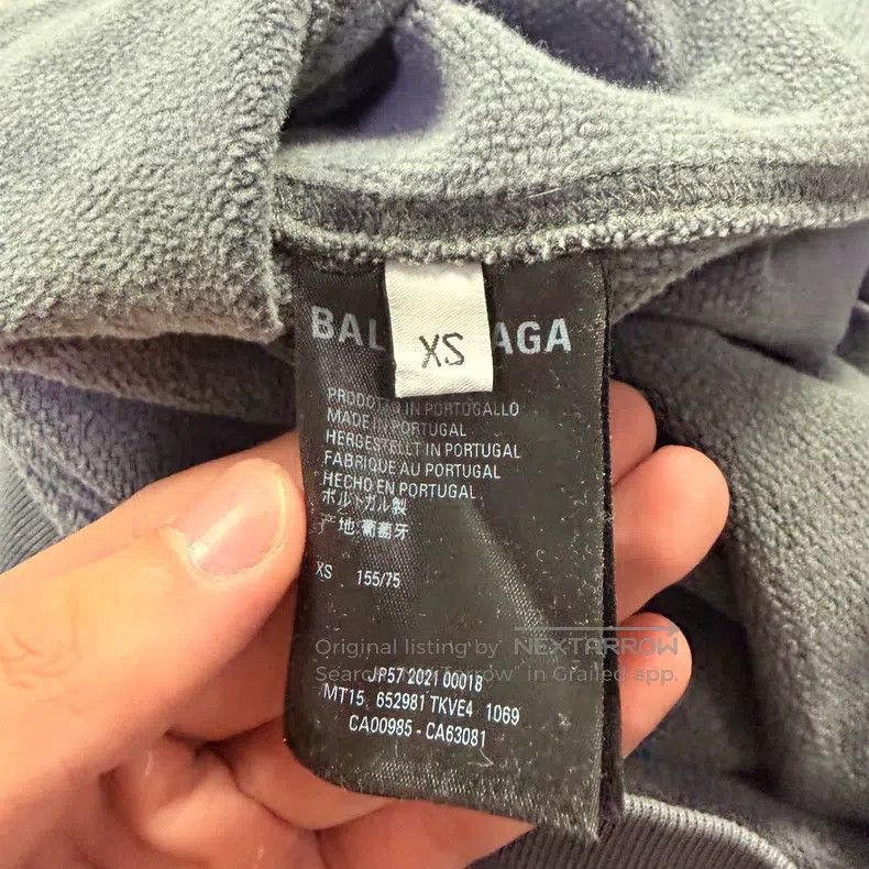 Balenciaga Balenciaga Slogan washed hoodie Size US XS / EU 42 / 0 - 7 Thumbnail