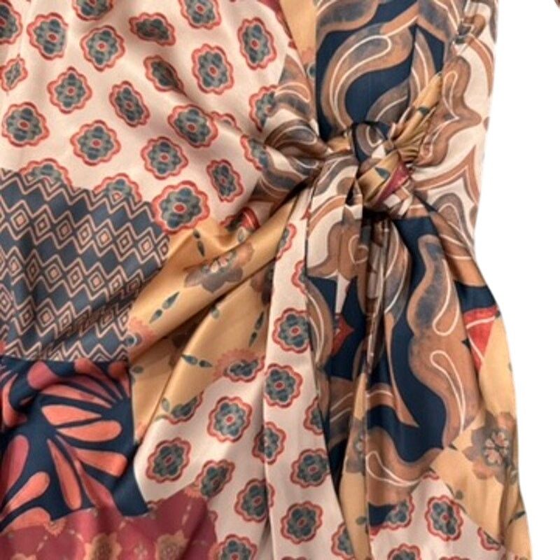MISA Los Angeles MISA Los Angeles Eliza Patchwork Wrap Dress, Size XS Size XS / US 0-2 / IT 36-38 - 5 Thumbnail