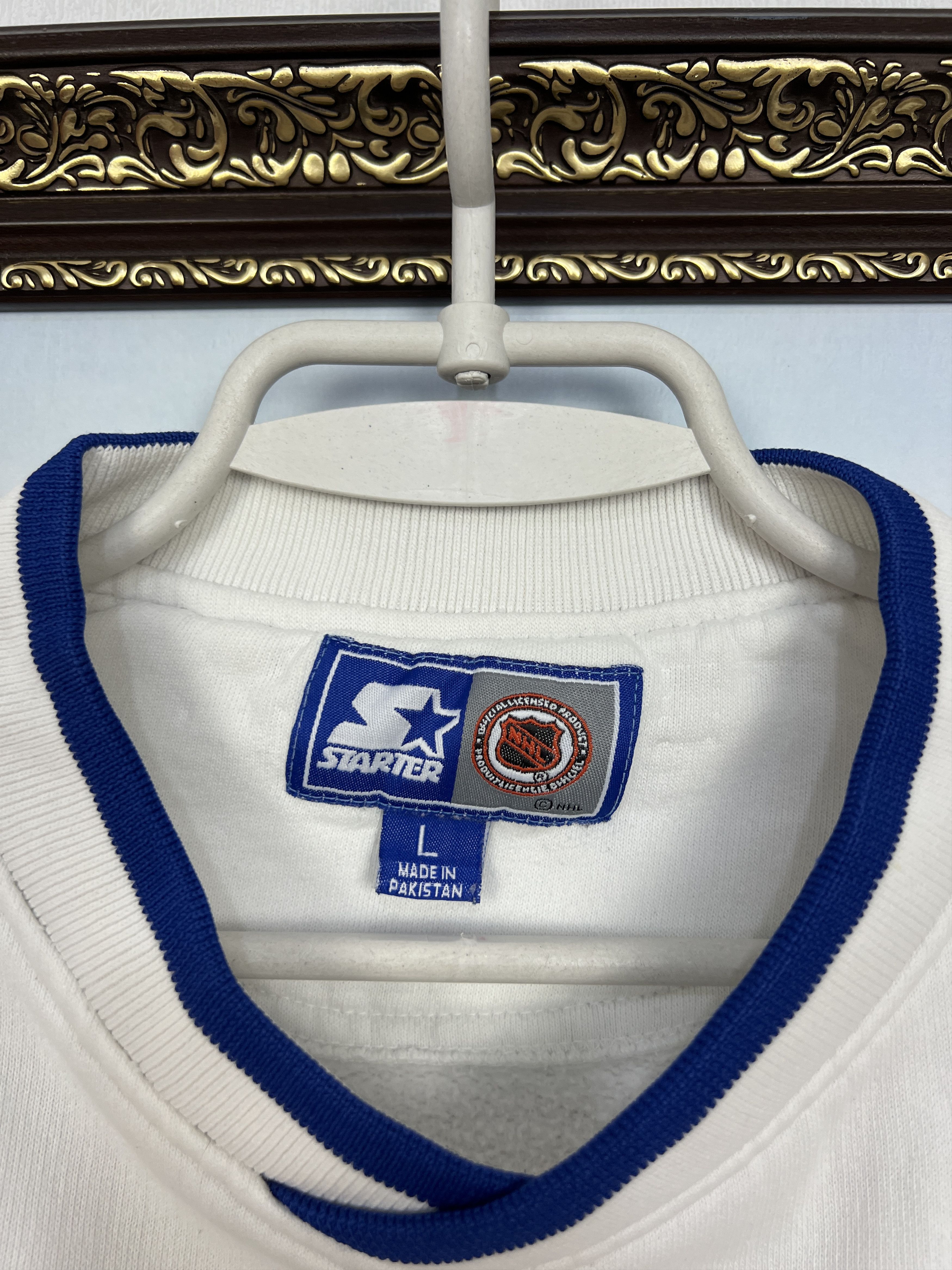 Starter Vintage 90's Starter Die Adler Mannheim NHL Sweatshirt Size US L / EU 52-54 / 3 - 8 Thumbnail