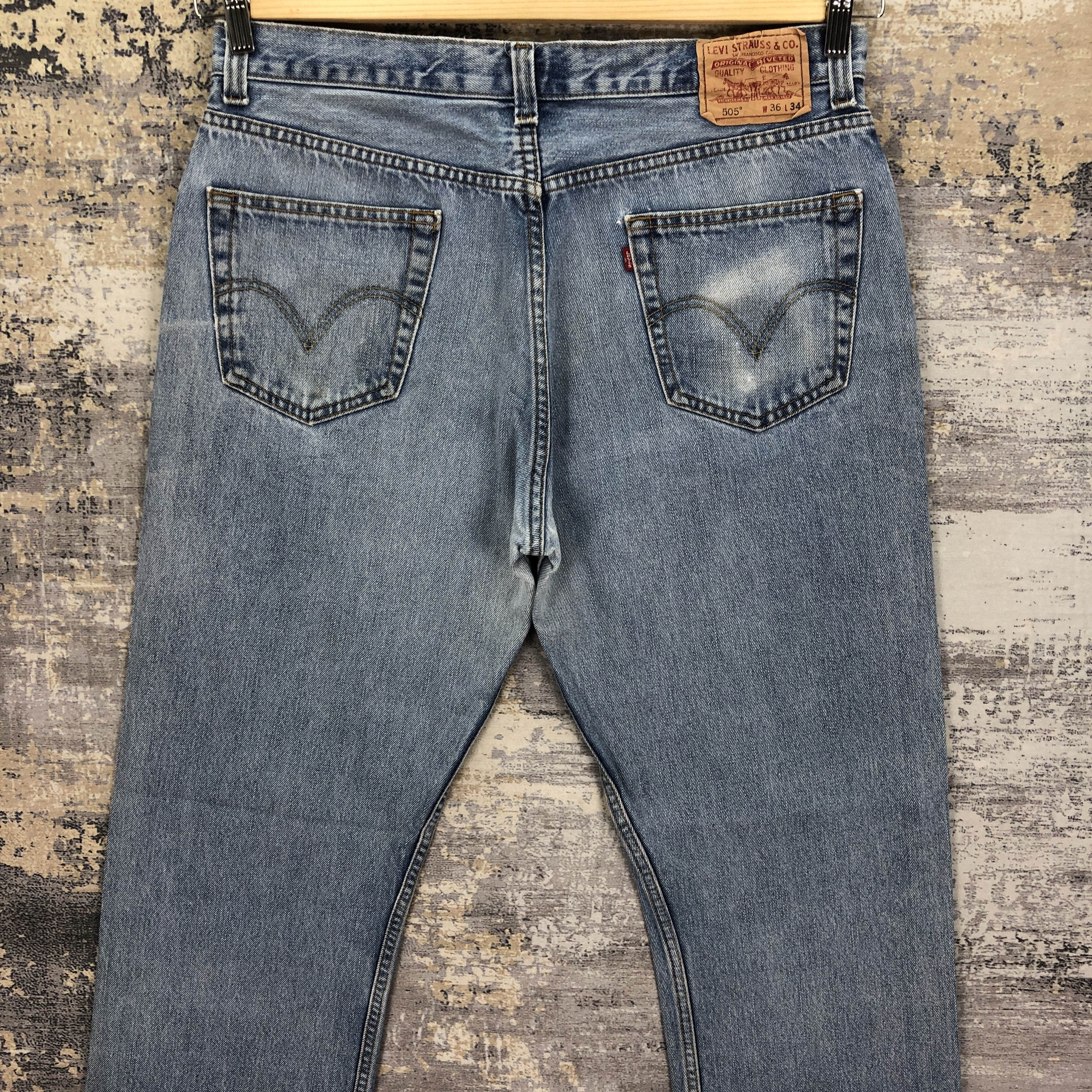 Levi's Vintage Levis Sun Faded Jeans Levi's Light Wash Denim Size US 34 / EU 50 - 4 Thumbnail