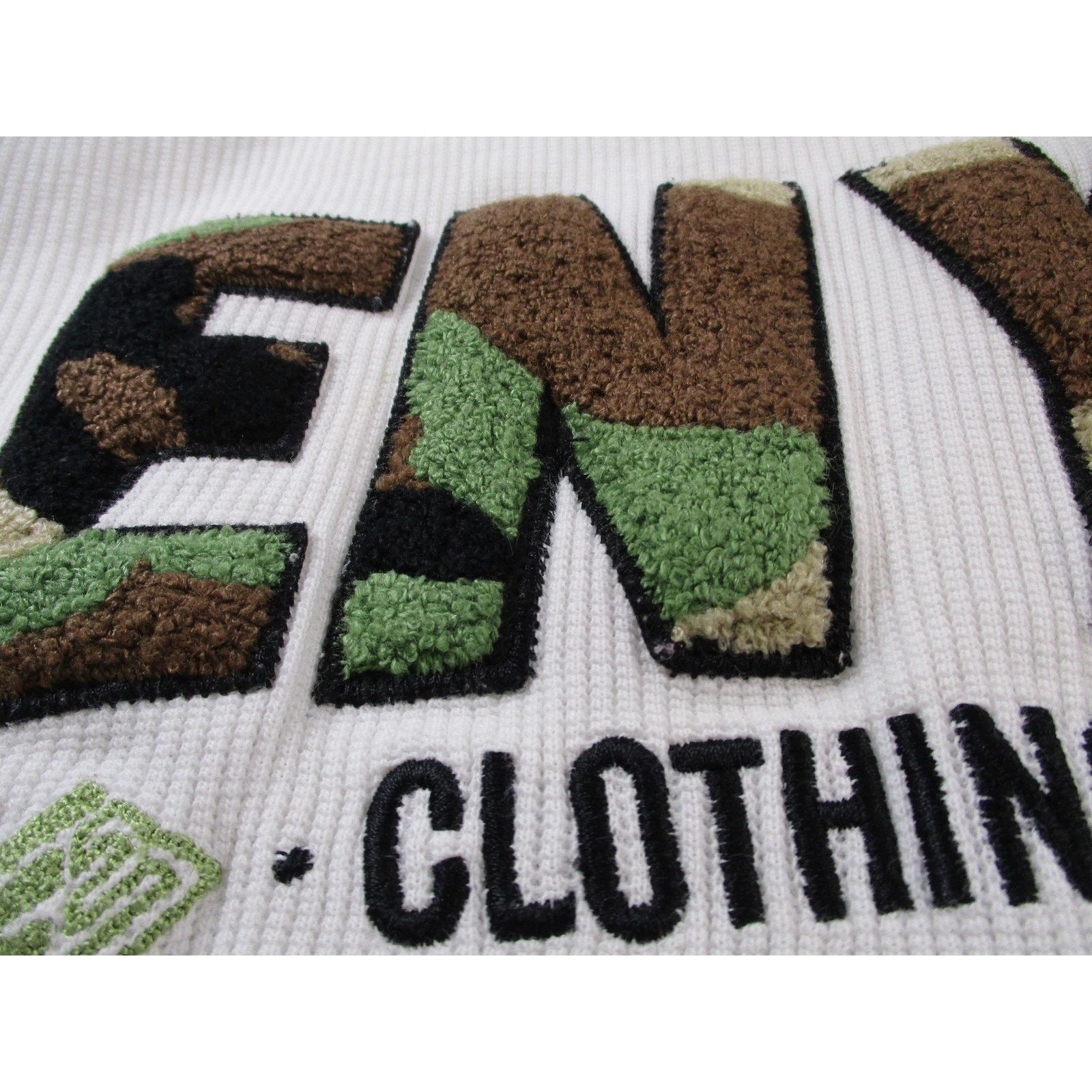 Enyce Enyce Mens 2XL White Camo Logo Thermal Waffle Knit LS Tee Size US XXL / EU 58 / 5 - 13 Thumbnail