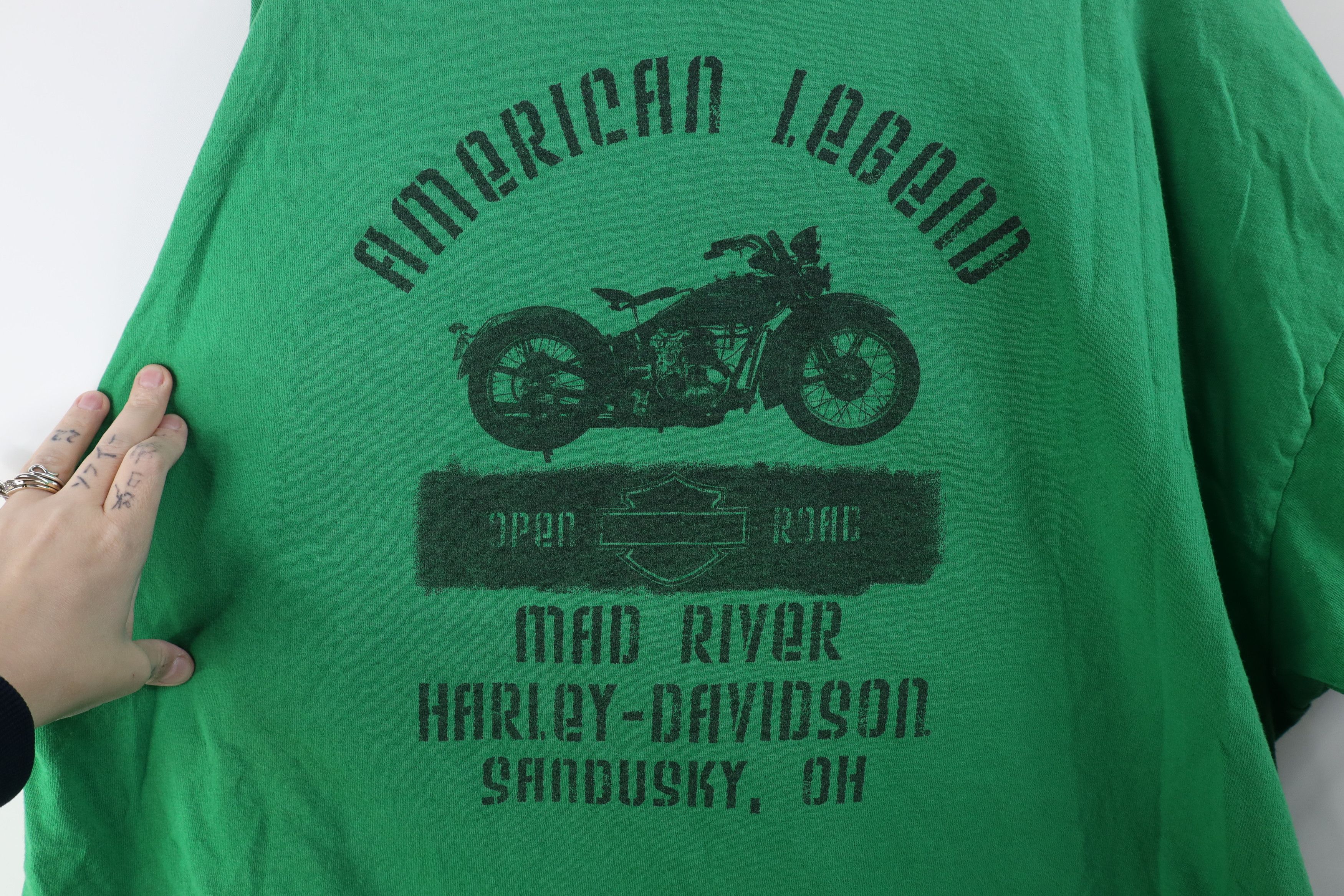 Harley Davidson Vintage Y2K Harley Davidson Big Logo T-Shirt Kelly Green Size US XXL / EU 58 / 5 - 9 Thumbnail