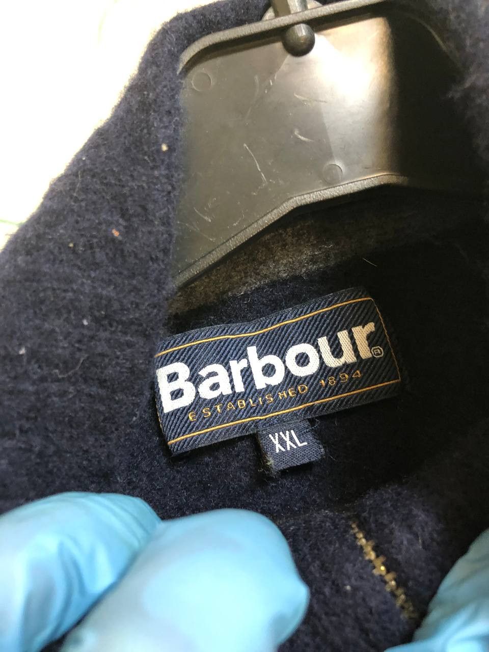 Barbour VintageBarbour 100 % Lambs Wool Quarter Zip Sweater Size US XXL / EU 58 / 5 - 2 Thumbnail