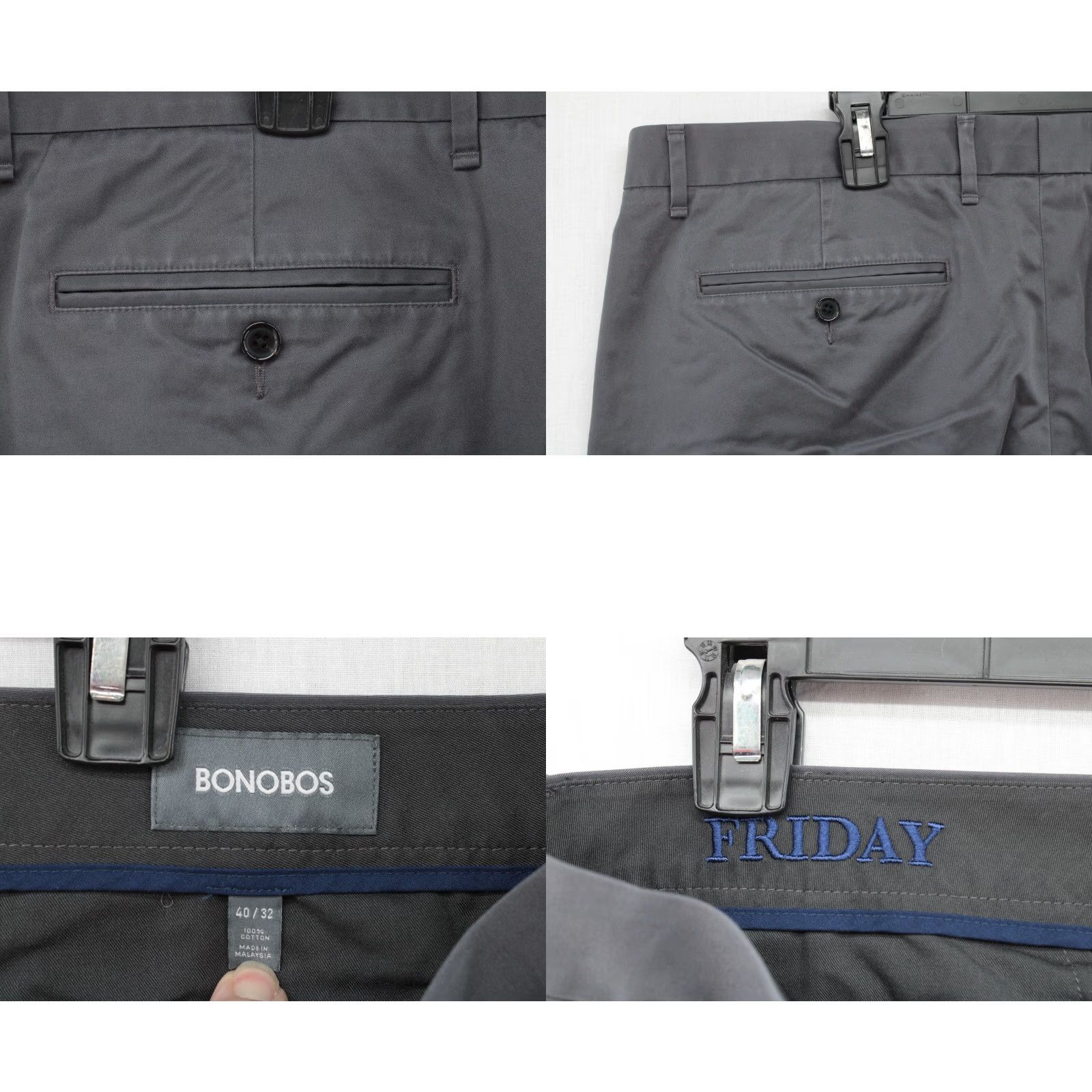 Bonobos Bonobos Friday Pants Men’s 42 Gray Stretch Weekday Warrior Dress Pants Office Shirt? Size US 42 / EU 58 - 8 Thumbnail