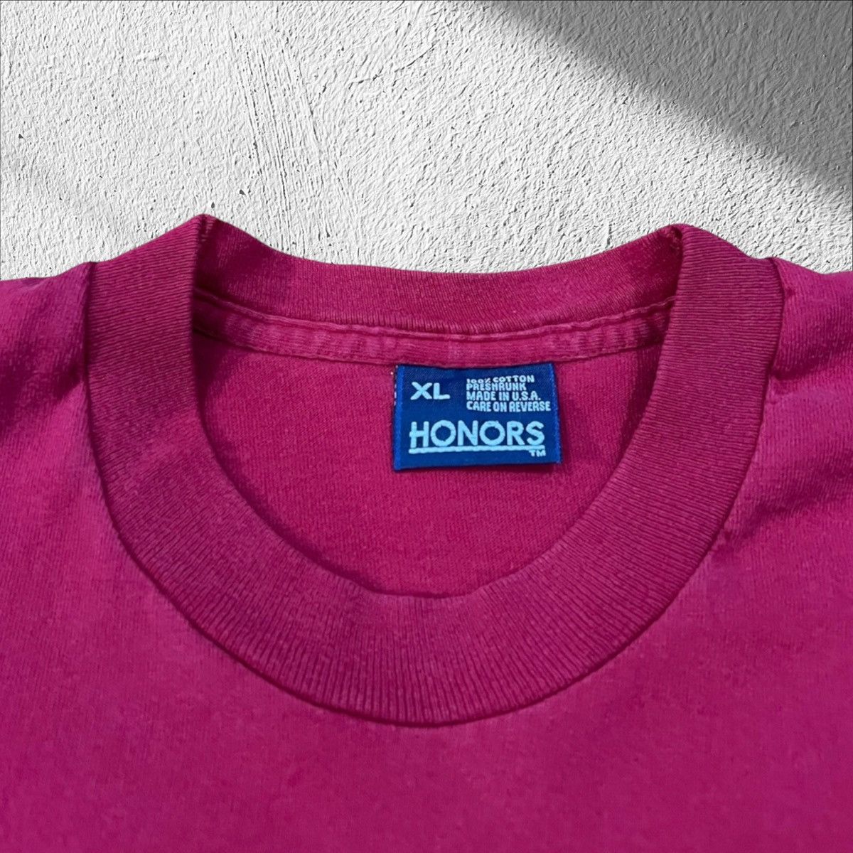 Vintage Vintage 90s Red Pocket Tee Shirt Made in USA XL Size US XL / EU 56 / 4 - 3 Thumbnail