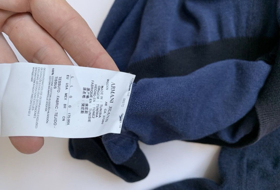 Armani Vintage Armani Jeans Blue Sweater Size US M / EU 48-50 / 2 - 5 Thumbnail