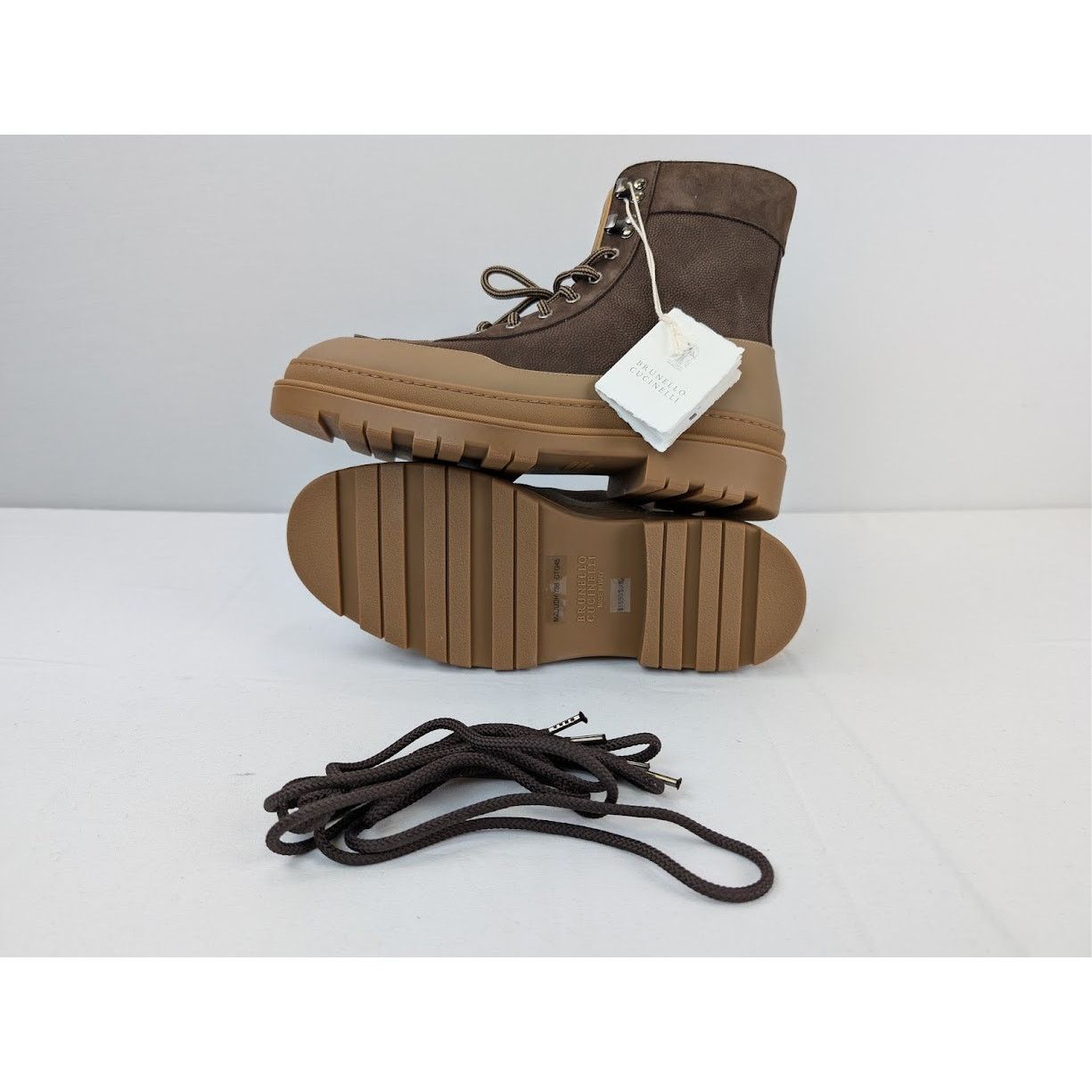 Brunello Cucinelli o1rshd1 Leather Boots in Brown Size US 9 / EU 42 - 12 Thumbnail