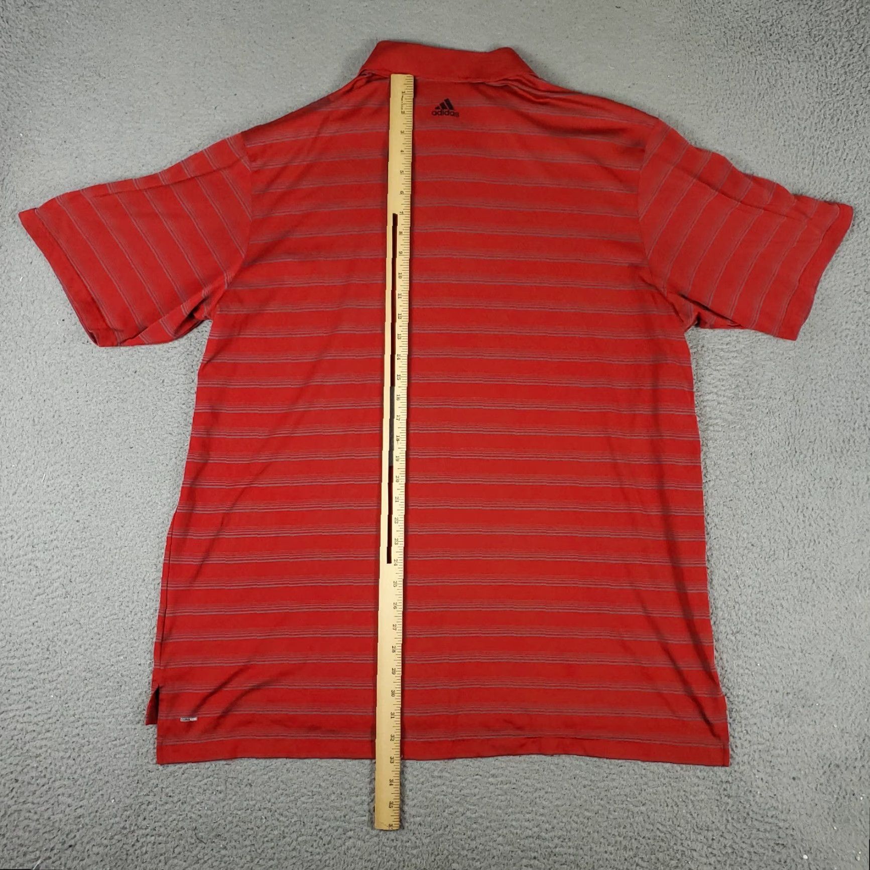 Adidas Adidas Polo Shirt Mens 2XL Red Striped Golf Casual Short Sleeve Shirt Size US XXL / EU 58 / 5 - 3 Thumbnail