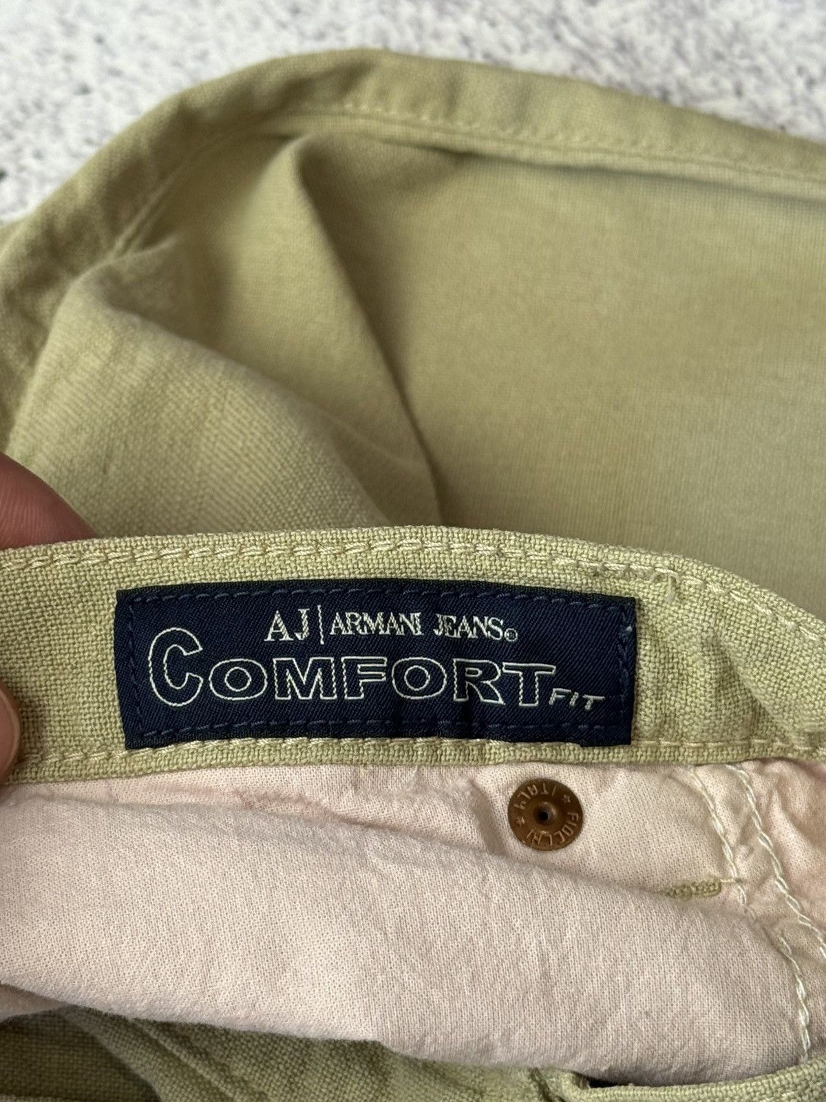 Armani Vintage Armani Jeans Linen Pants Metal Logo Old Money Size US 32 / EU 48 - 19 Thumbnail