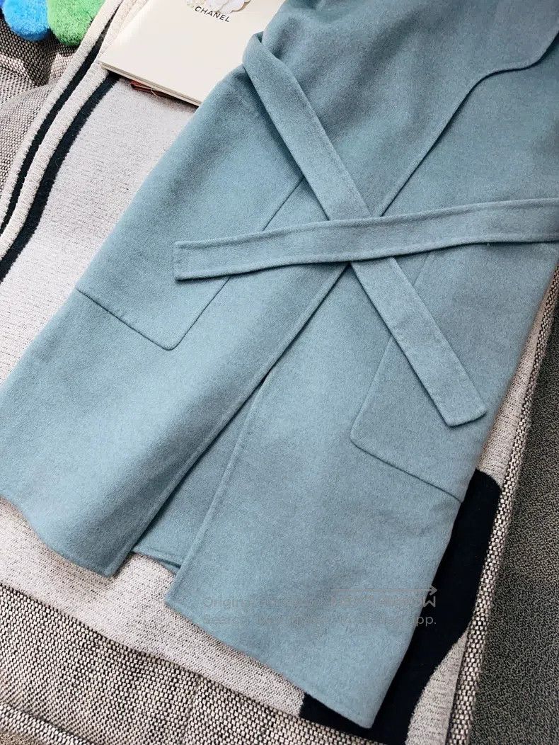 Hermes Hermes Blue Gray Haze Color Cashmere Coat Double-sided Cas Size XS / US 0-2 / IT 36-38 - 7 Thumbnail