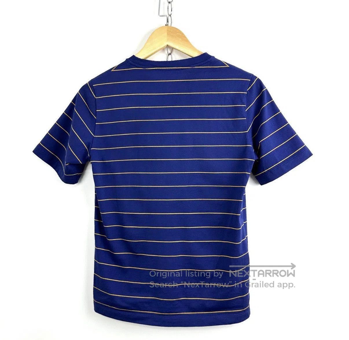 Miu Miu Blue Striped Short Sleeve T-Shirt with Pocket. Size US S / EU 44-46 / 1 - 2 Thumbnail