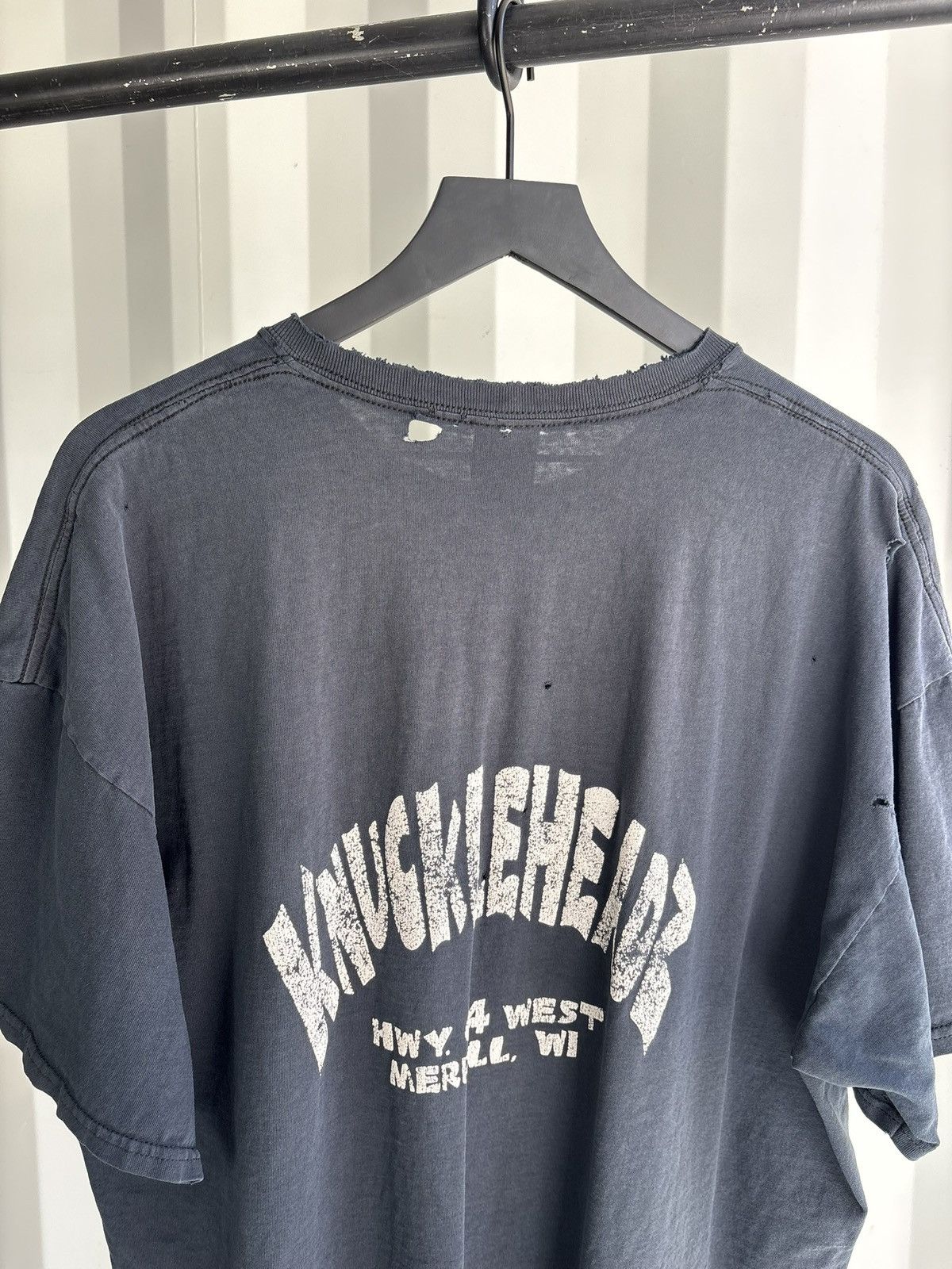 Vintage Vintage Knuckleheads Shirt Faded Thrashed Grunge Band Thrash Size US XXL / EU 58 / 5 - 3 Thumbnail