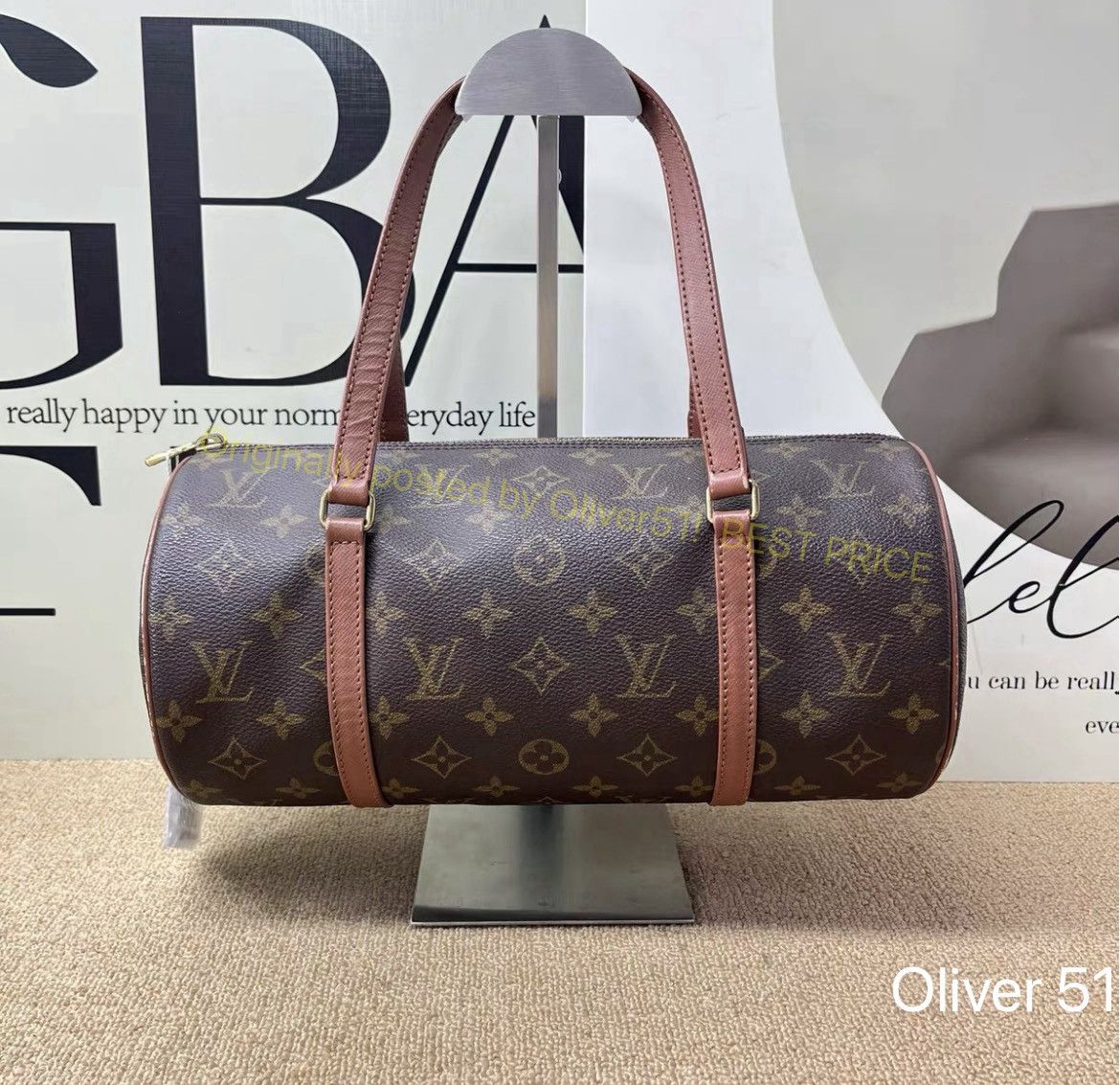 Louis Vuitton LV Monogram Papillon 30 Handbag UUUU2/2609 Size ONE SIZE - 2 Thumbnail