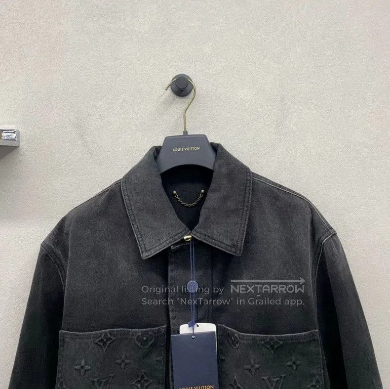 Louis Vuitton LV 2024 Washed Black Denim Jacket. Size US XL / EU 56 / 4 - 4 Thumbnail