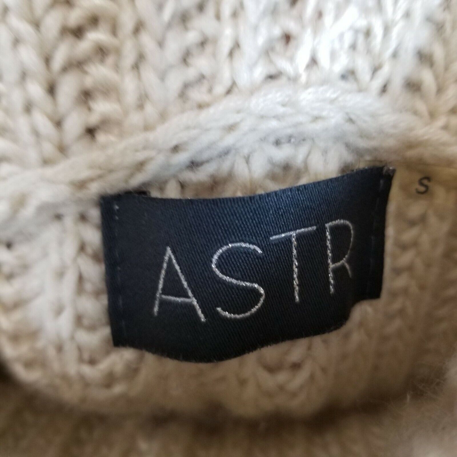 ASTR The Label ASTR Womens Wool Turtleneck Sweater Sz S Minimalist Neutral Size S / US 4 / IT 40 - 5 Thumbnail