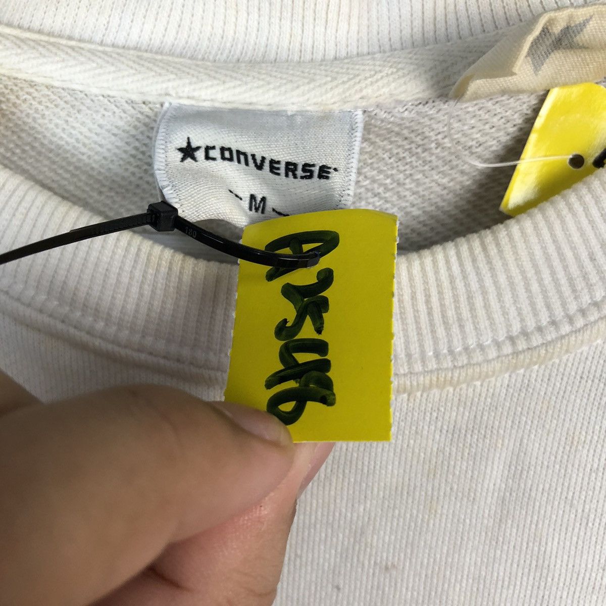 Converse Converse Vintage White Sweatshirt #A2548 Size US M / EU 48-50 / 2 - 12 Thumbnail