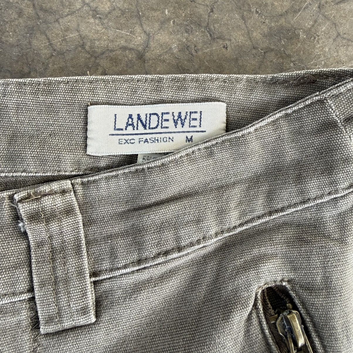 Japanese Brand Vintage Landewei Dark grey Women Cargo Pants W29 Size US 29 - 5 Thumbnail