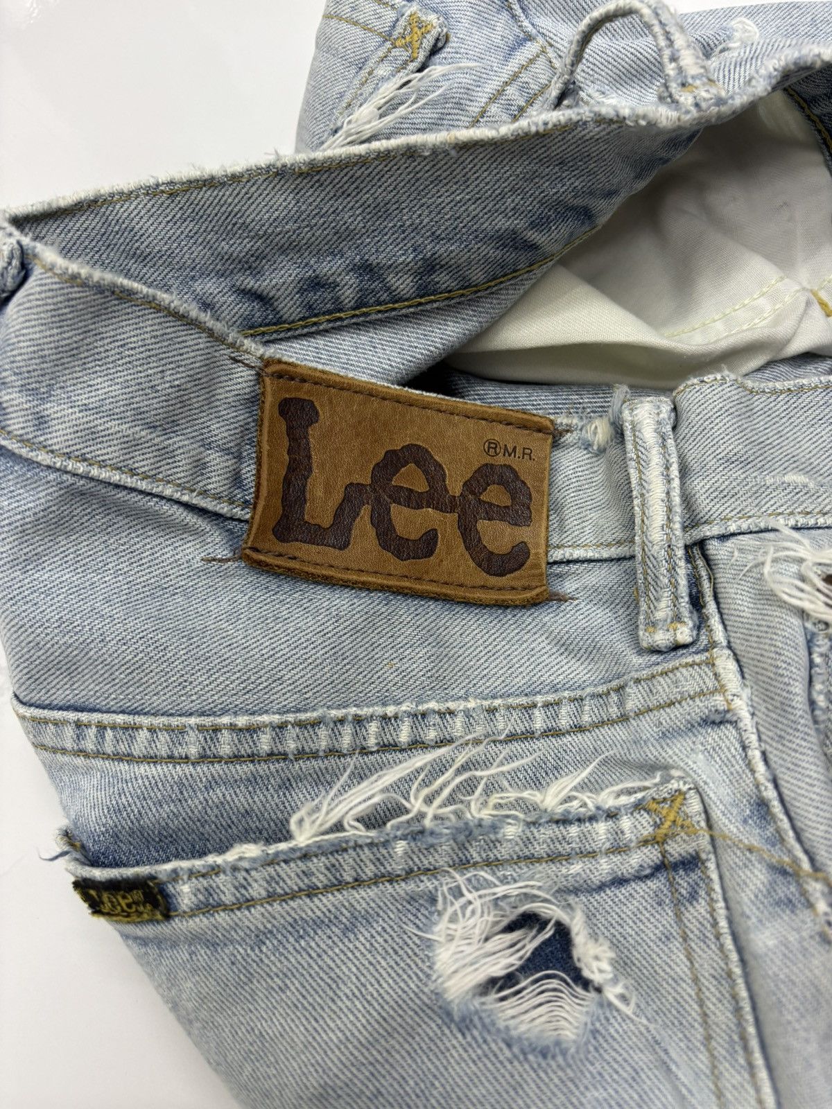 Lee × Left Hand × Vintage LEE RIDERS LEFT HAND DENIM SELVEDGE JEANS Size US 27 - 12 Thumbnail