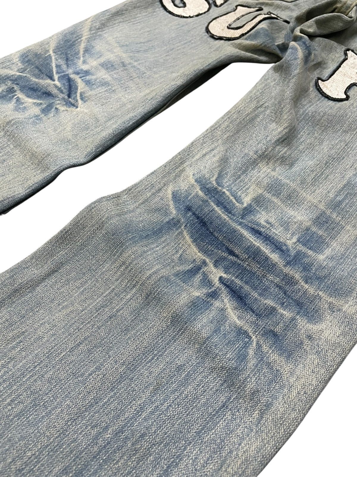 Hysteric Glamour Hysteric Glamour Style I ❤️ Surf Patched Muddy Wash Jeans Size US 32 / EU 48 - 20 Thumbnail
