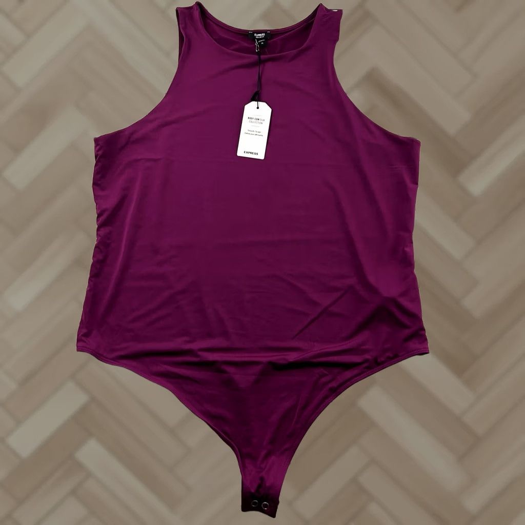 Express VINTAGE Express Tank Top Women XL Purple Sleeveless Shirt (Express) Size XL / US 12-14 / IT 48-50 - 1 Thumbnail