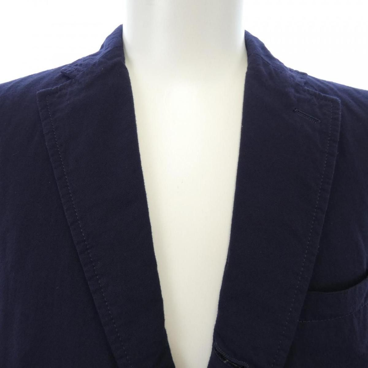 Comme des Garcons Homme Jacket Plain Nylon Tailored Navy Size US XS / EU 42 / 0 - 5 Thumbnail
