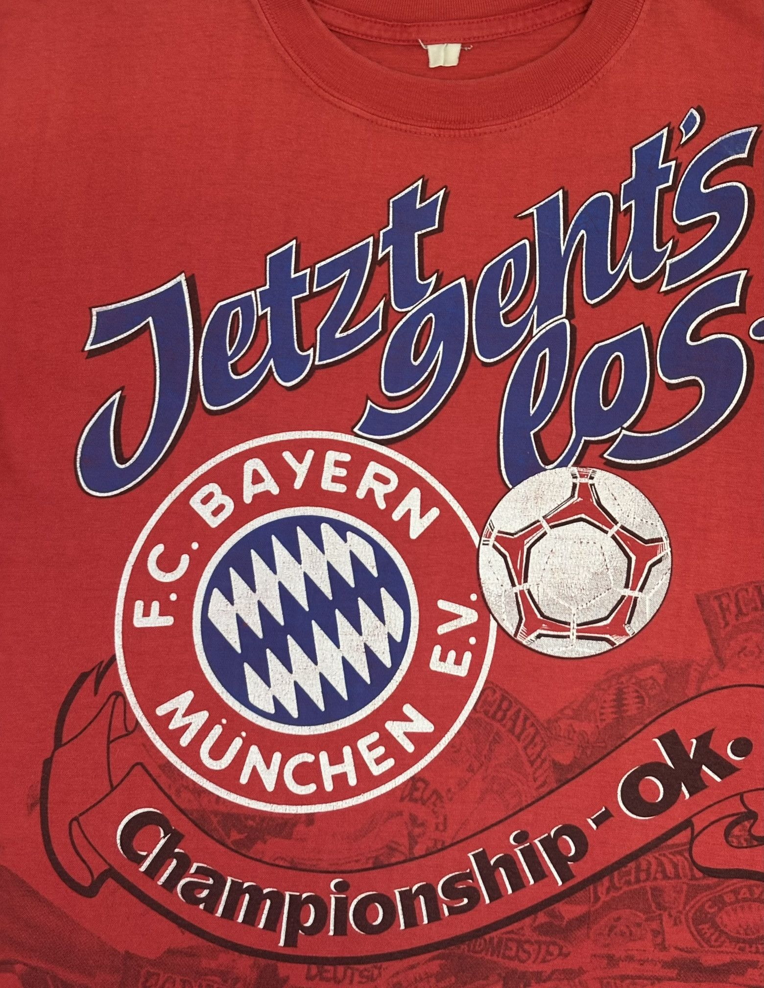 Vintage Bayern Munich Championship 1994 T-Shirt Size L Size US L / EU 52-54 / 3 - 6 Thumbnail