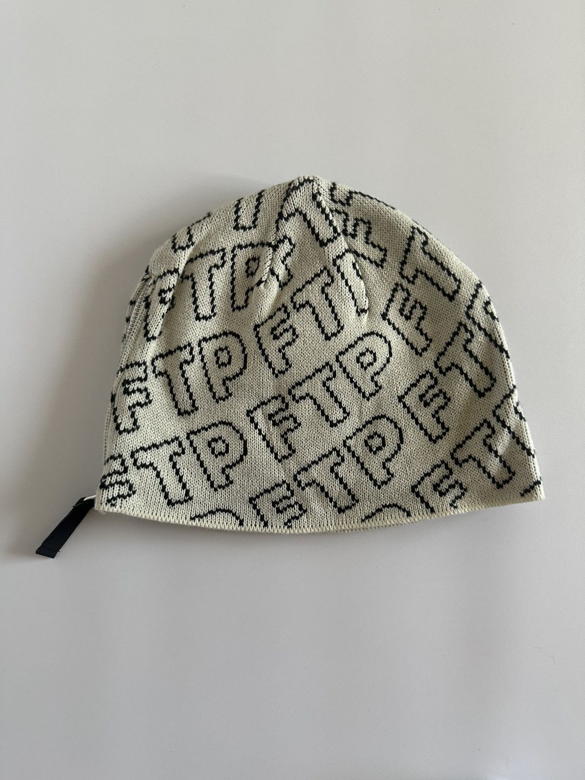 Fuck The Population Zipper Beanie Cream Size ONE SIZE - 2 Thumbnail