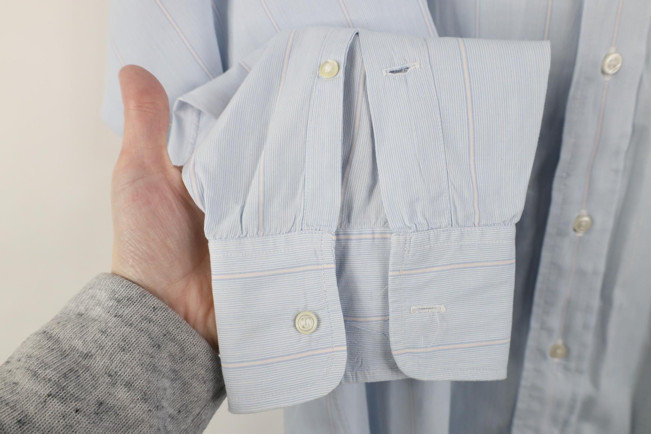 Vintage Vintage 70s Sanforized Cotton Striped Button Shirt Blue USA Size US M / EU 48-50 / 2 - 7 Thumbnail