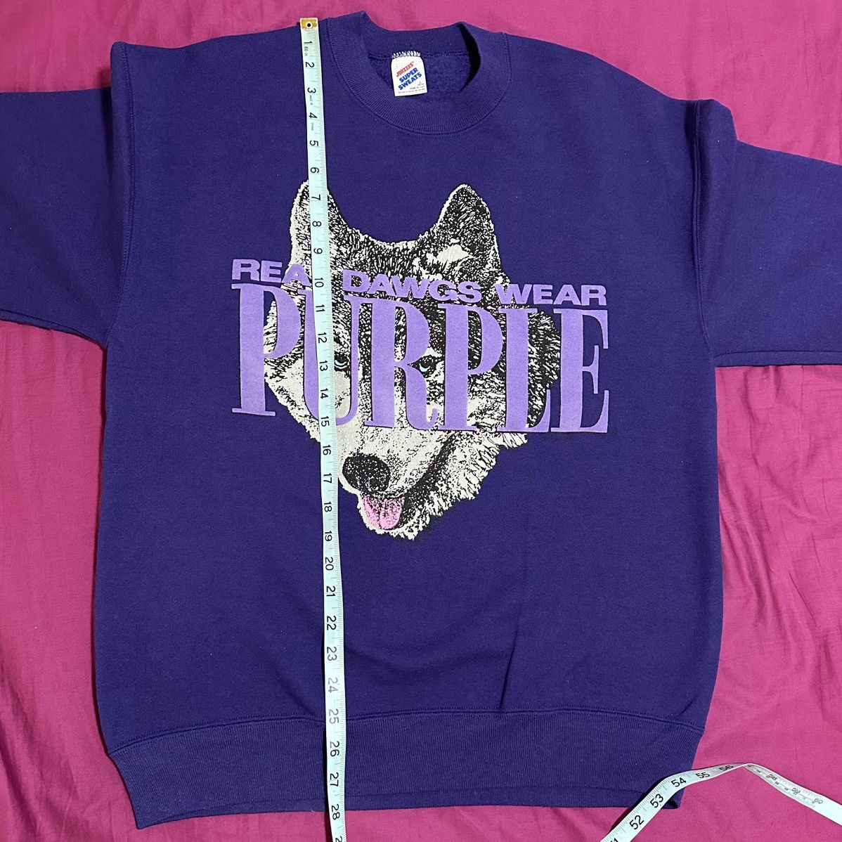 NCAA × Vintage Vintage Washington Huskies Sweatshirt Crewneck Pullover L Size US L / EU 52-54 / 3 - 4 Thumbnail