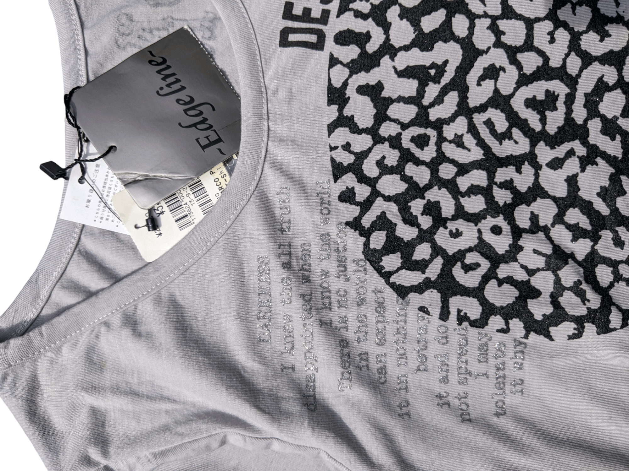 Japanese Brand Japanese VKEI STYLE Edge Line Skull Poem T shirt Size US M / EU 48-50 / 2 - 8 Thumbnail