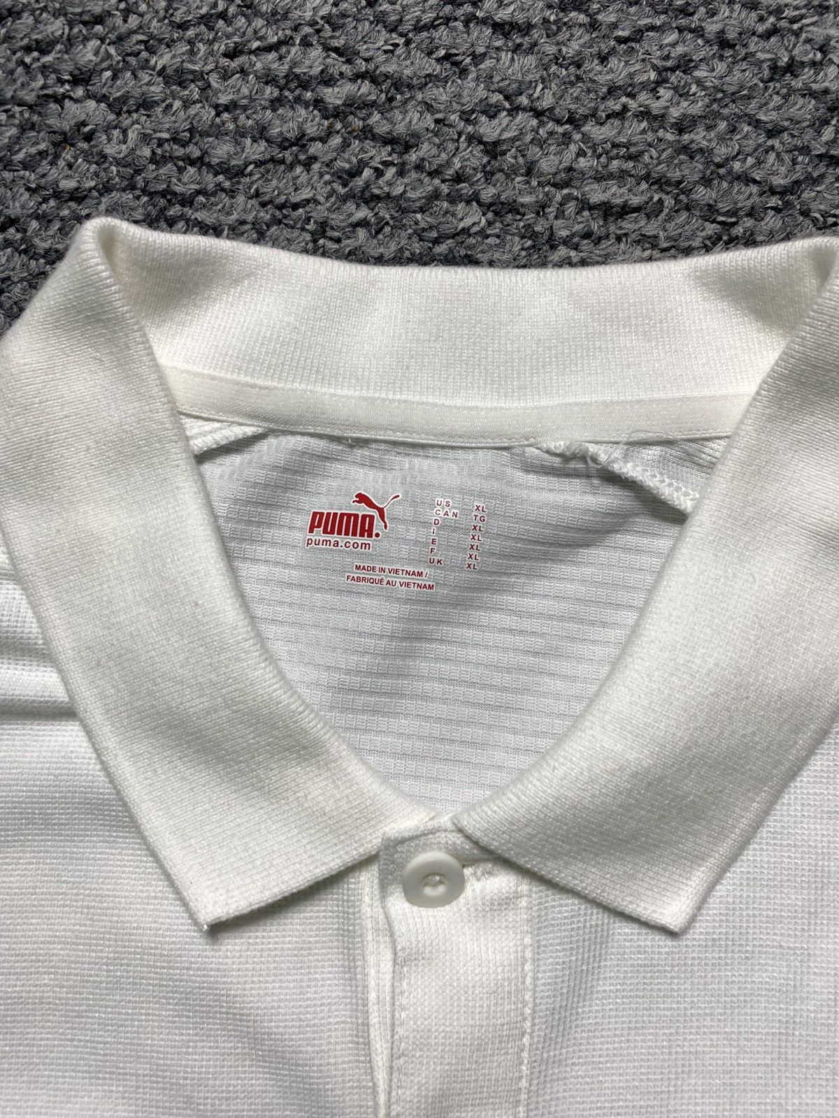 Puma Puma Polo Shirt White tee Size US XL / EU 56 / 4 - 4 Thumbnail