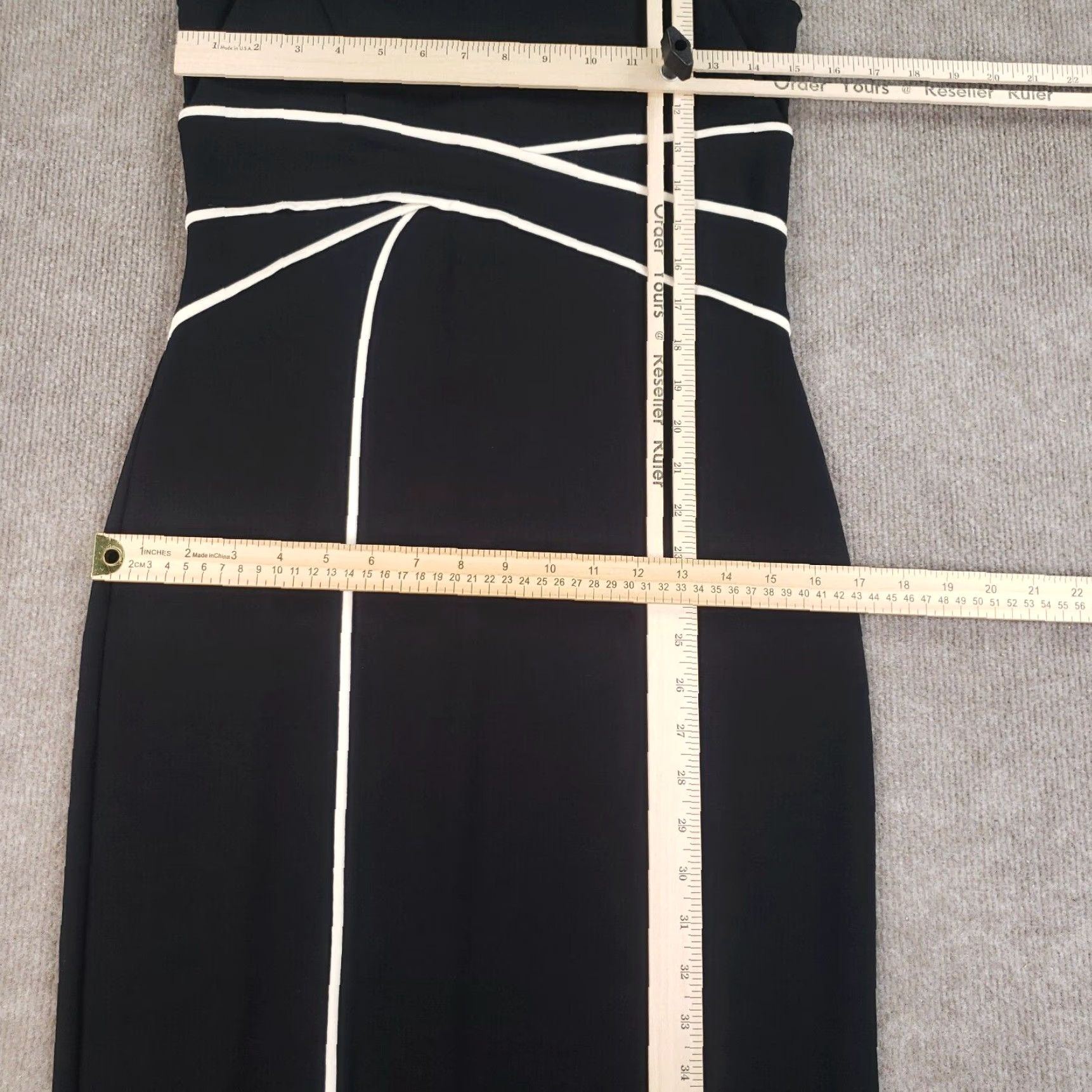 Diane von Furstenberg Diane von Furstenberg Sheath Dress Womens Size 4 Black Sleeveless Stretch Midi Size S / US 4 / IT 40 - 5 Thumbnail