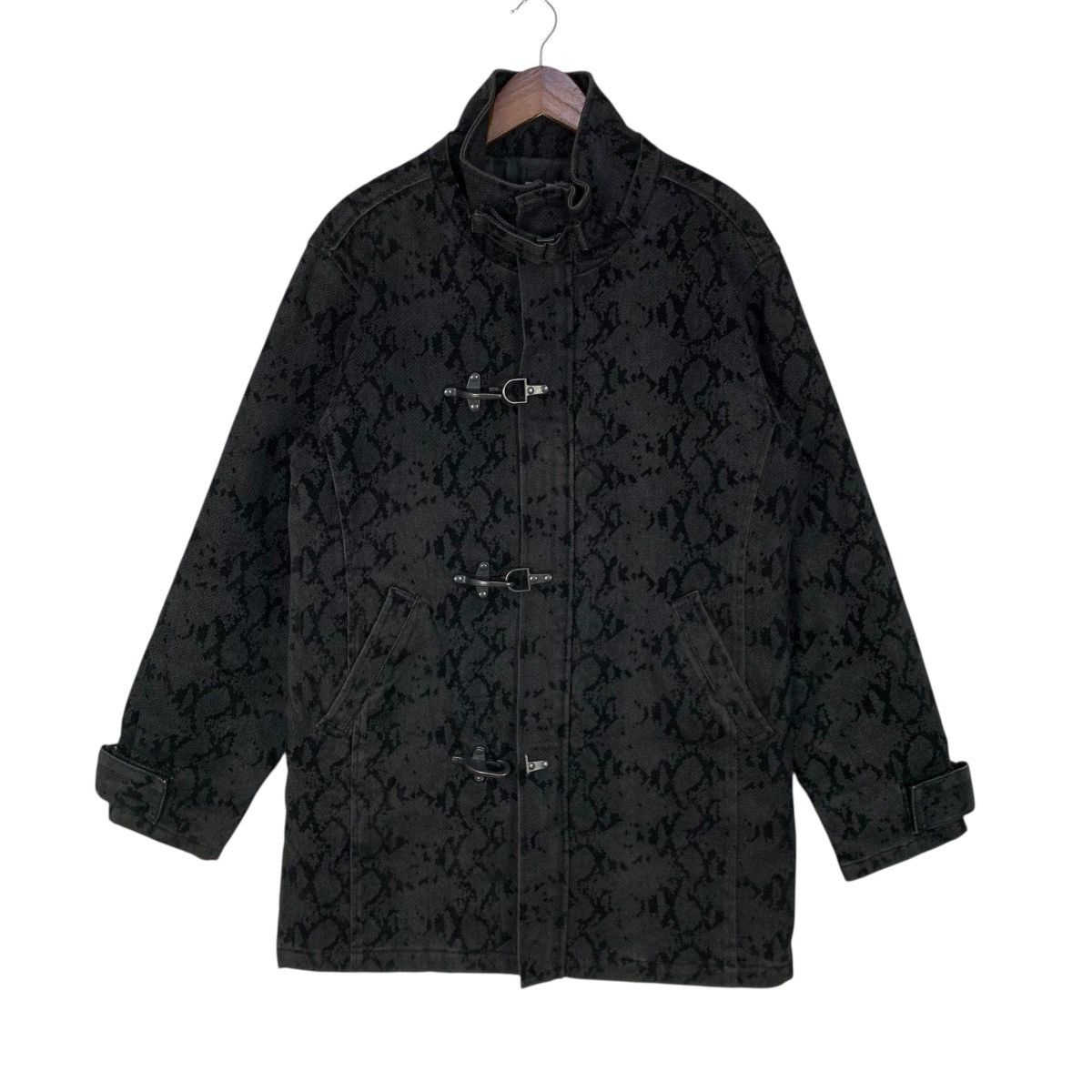 If Six Was Nine Vintage In The Attic Toggle Duffle Coat Snake Skin Pattern Size US M / EU 48-50 / 2 - 1 Thumbnail
